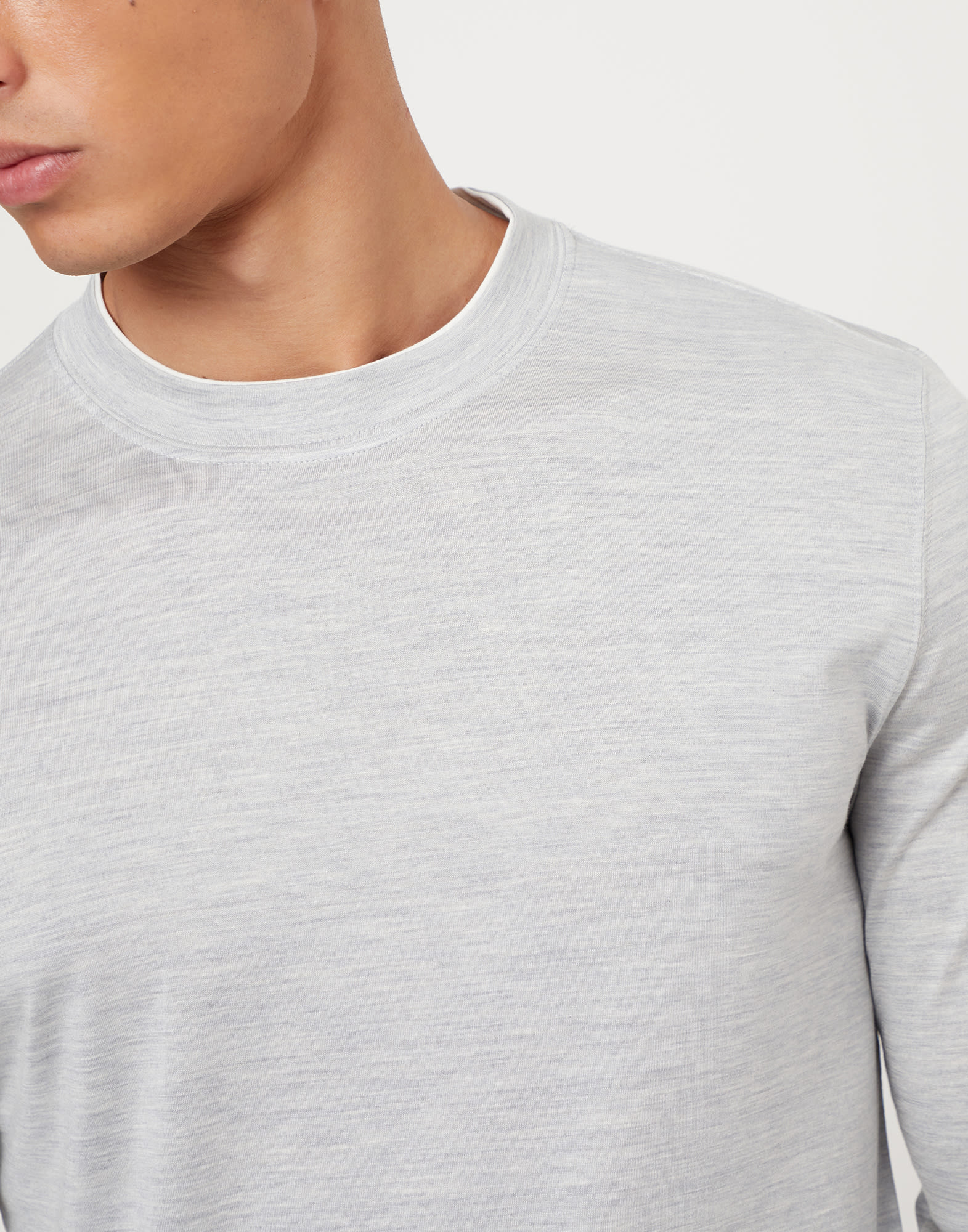 Lightweight jersey T-shirt (242MH8367433CLH70) for Man | Brunello Cucinelli
