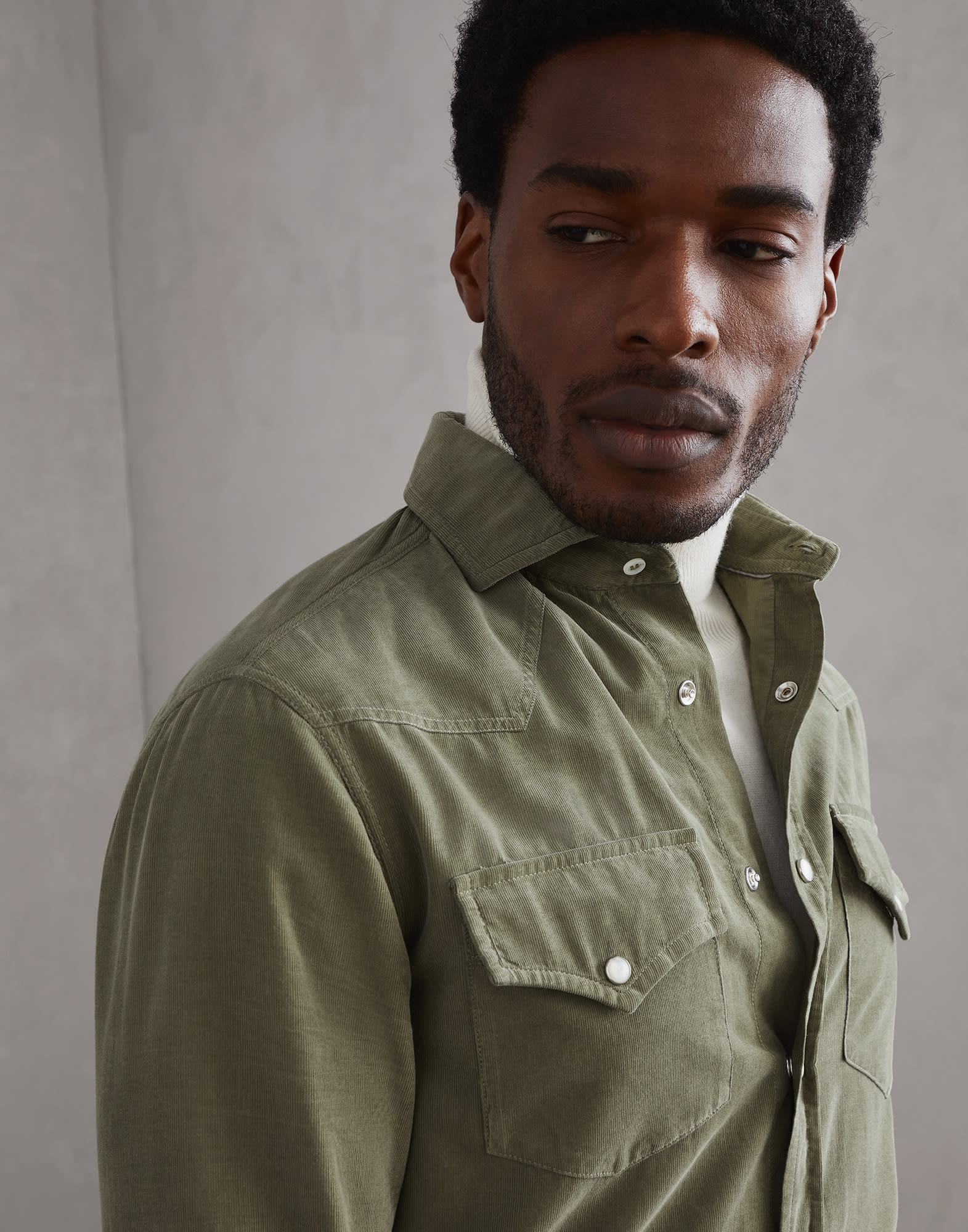イージーフィット シャツ (242ML6884008C7022) for メンズ | Brunello Cucinelli
