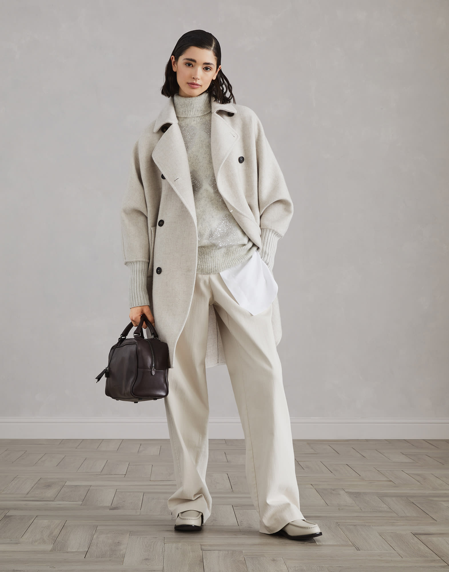 Loose Straight trousers with monili (242MH137P5934C9443) for
