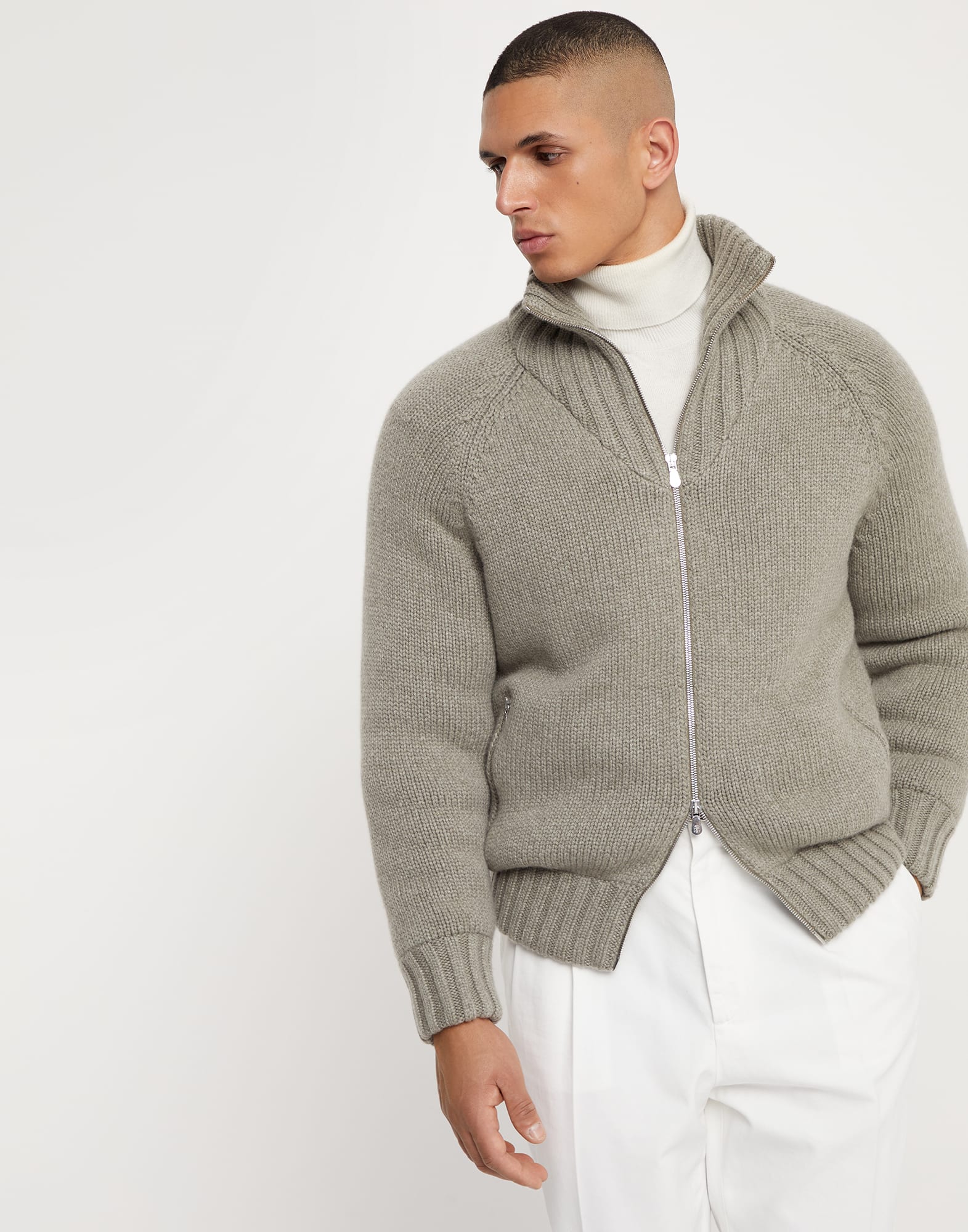 Knit jacket with padding