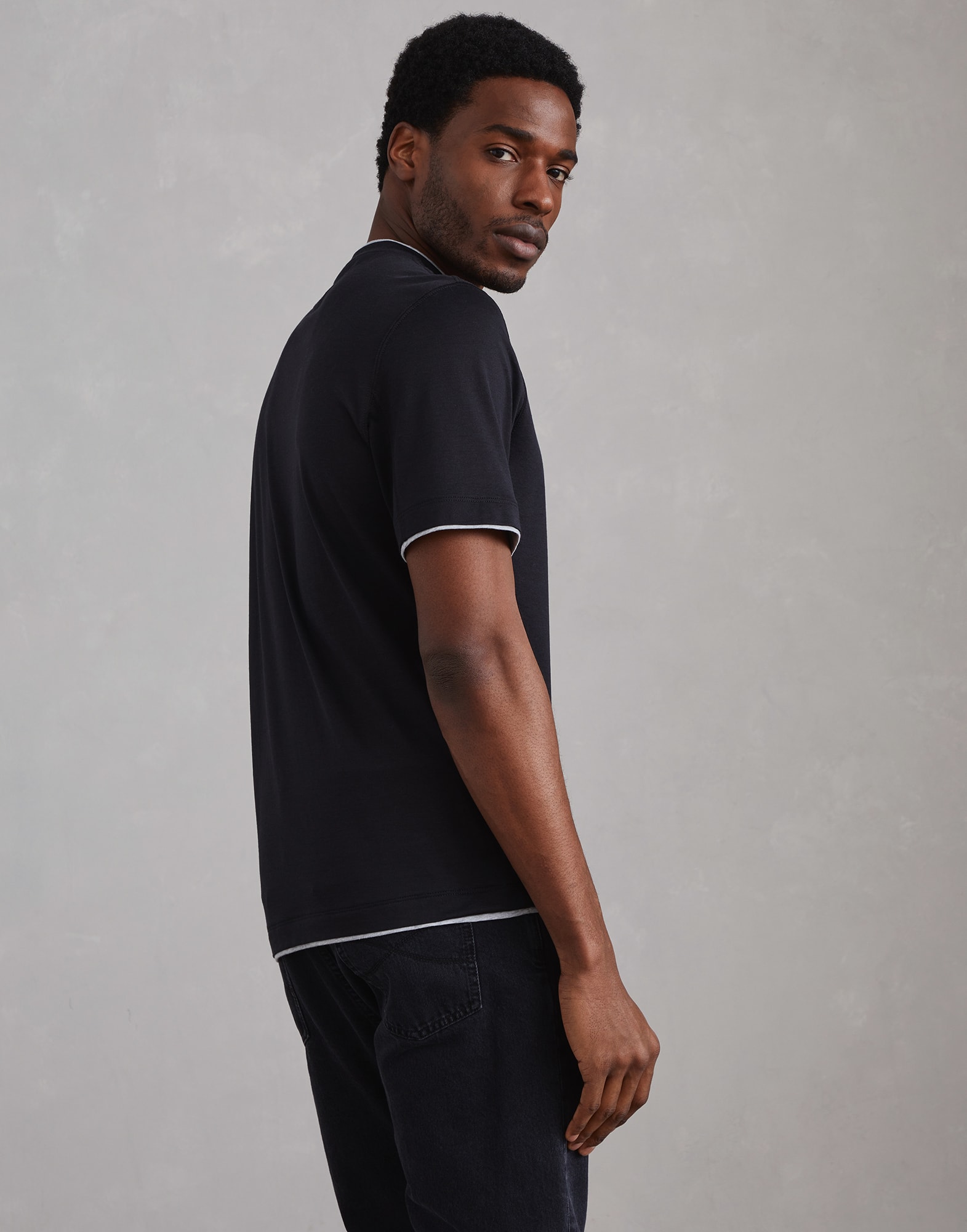 T-shirt with faux-layering (242MH8367427CNZ17) for Man