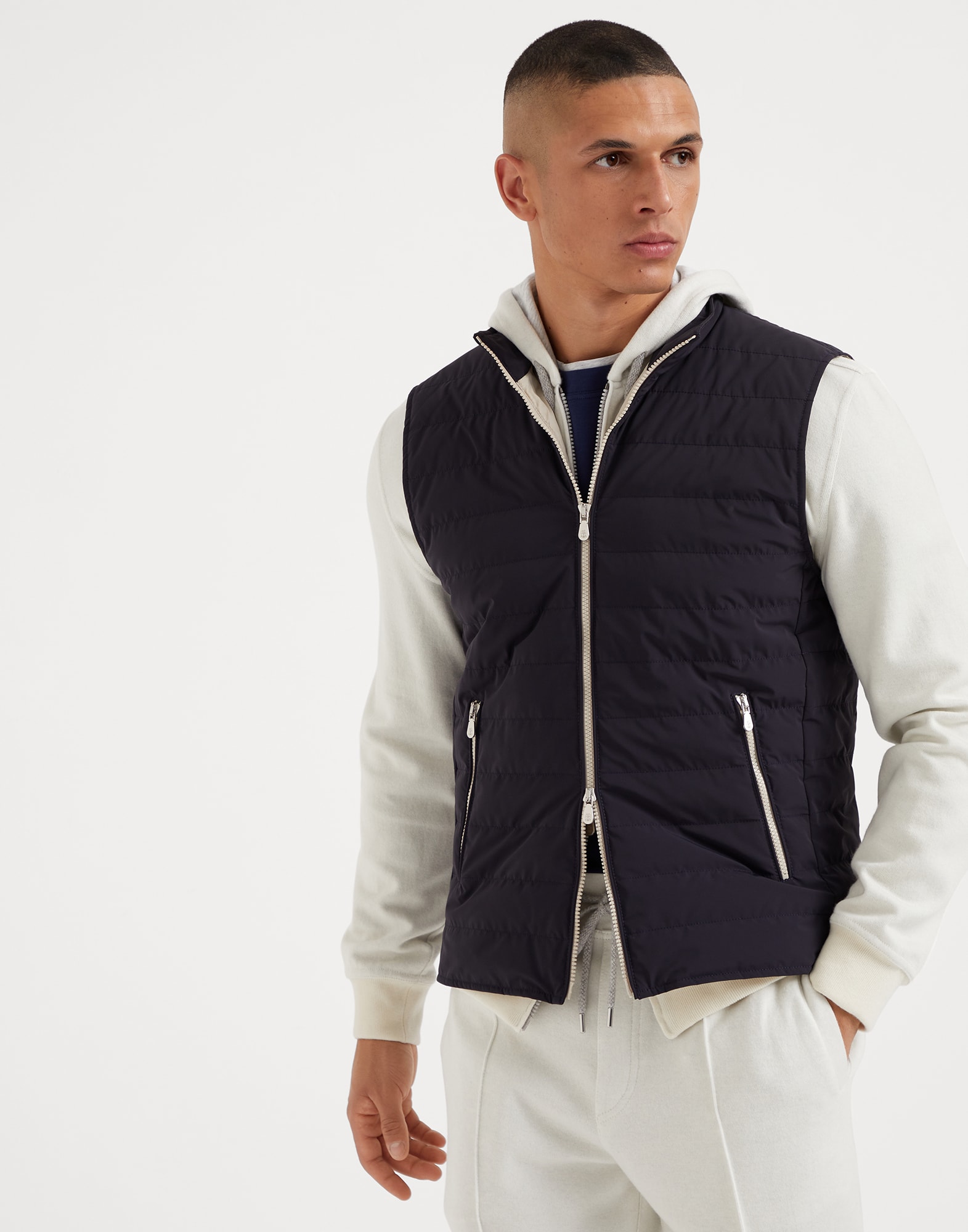 Brunello cucinelli down vest deals