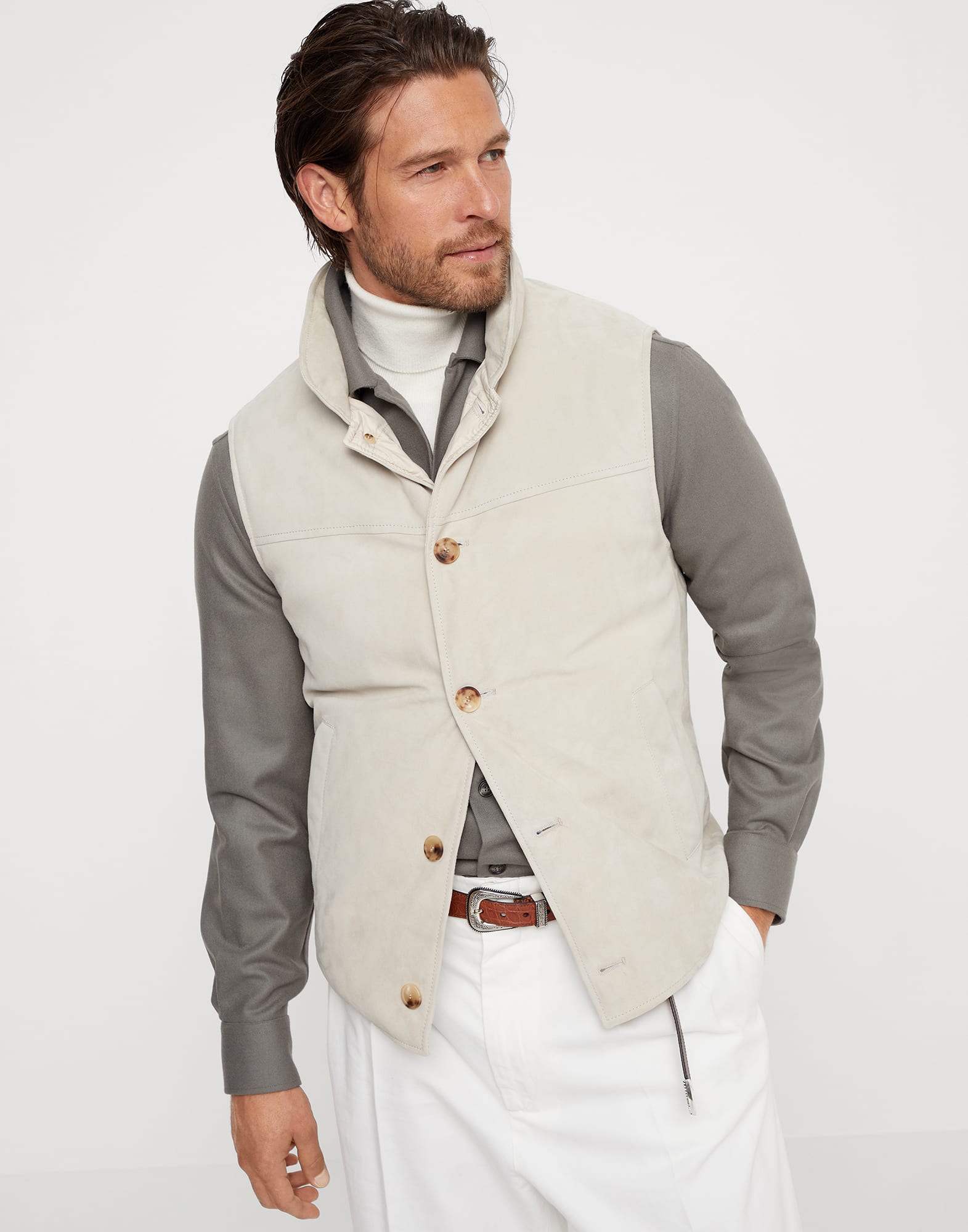 BRUNELLO CUCINELLI フード付きダウンベスト BRUNELLO CUCINELLI フード付きダウンベスト