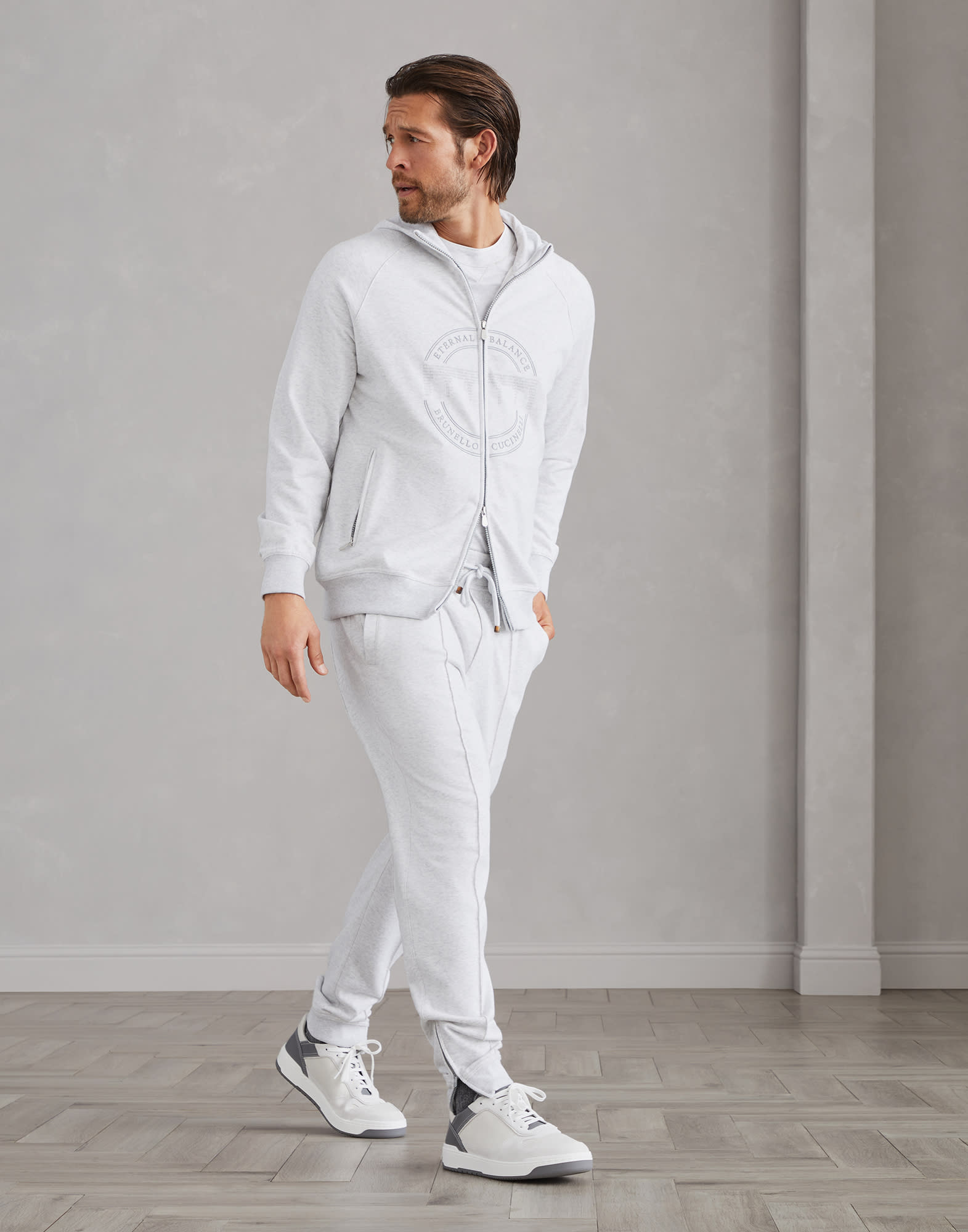 Pantalón Corto Lacoste de Felpa Cepillada Azul Hombre