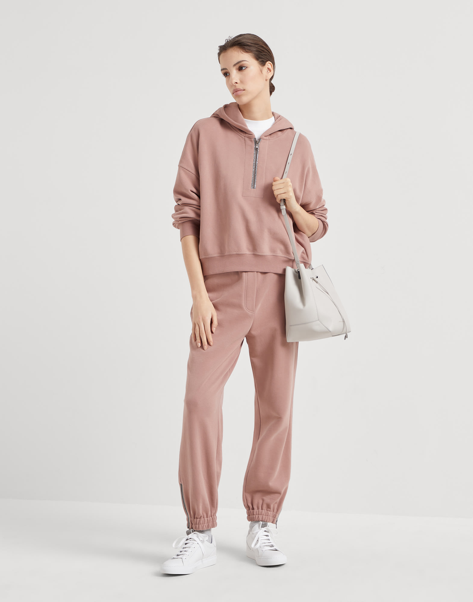 Cotton French terry sweatshirt (242MN05NHS809C9624) for
