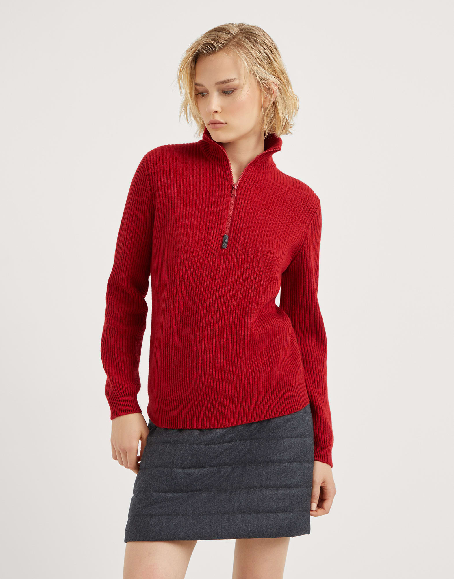 English Rib knit sweater