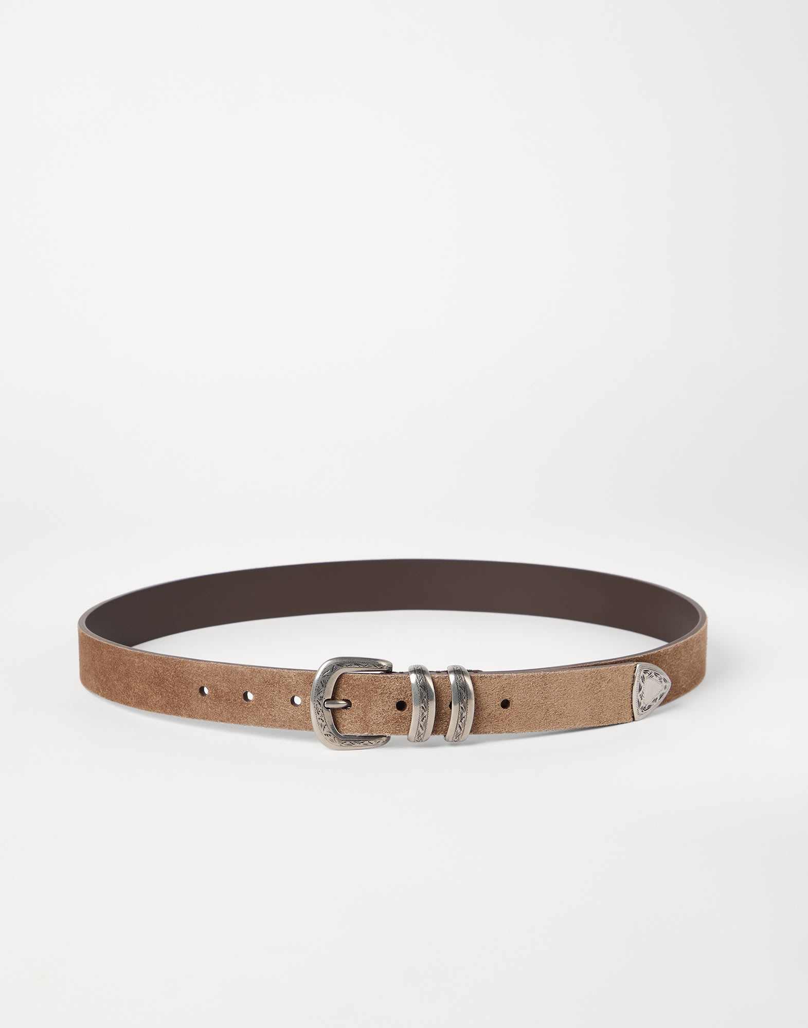 Belt with detailed buckle Light Brown Man - Brunello Cucinelli