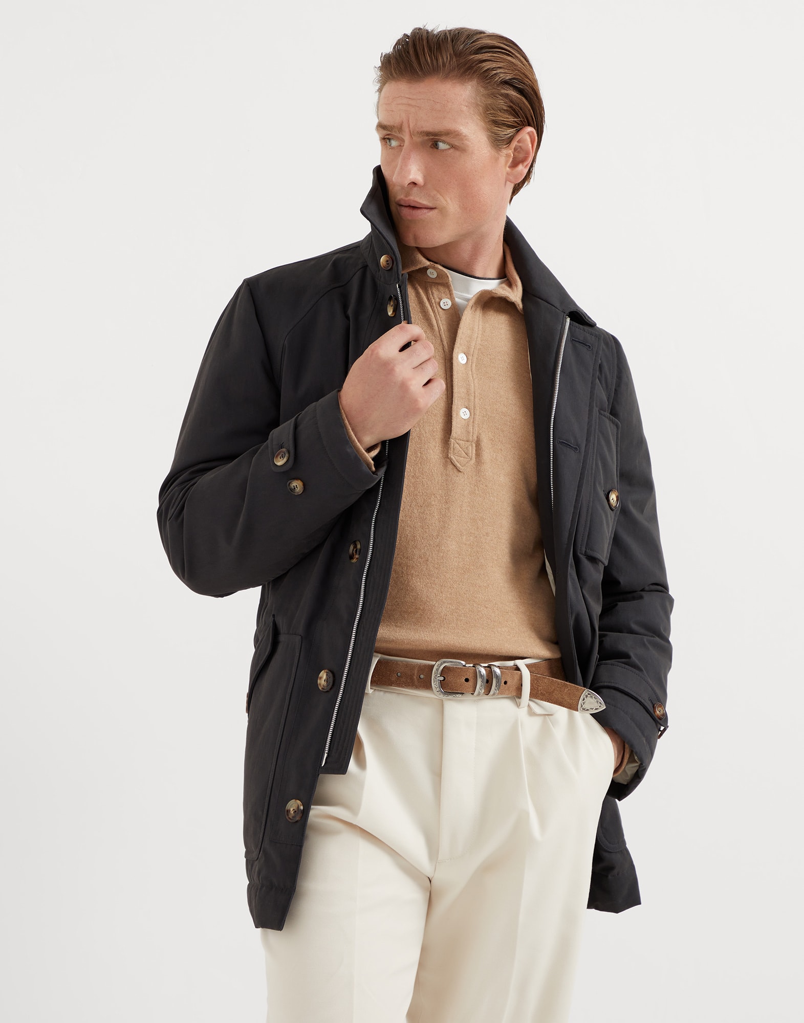 Gabardine outerwear