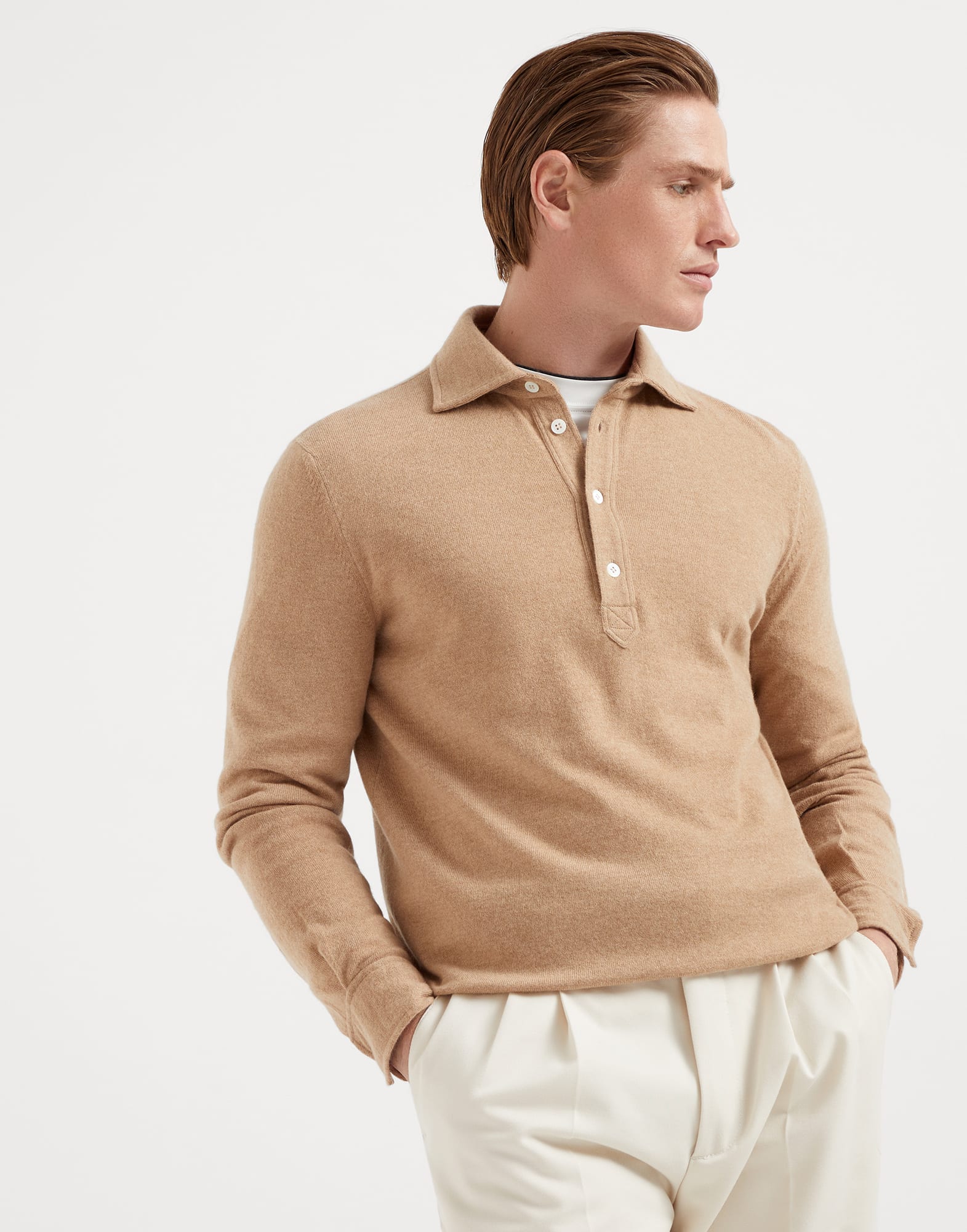 Polo-style sweater