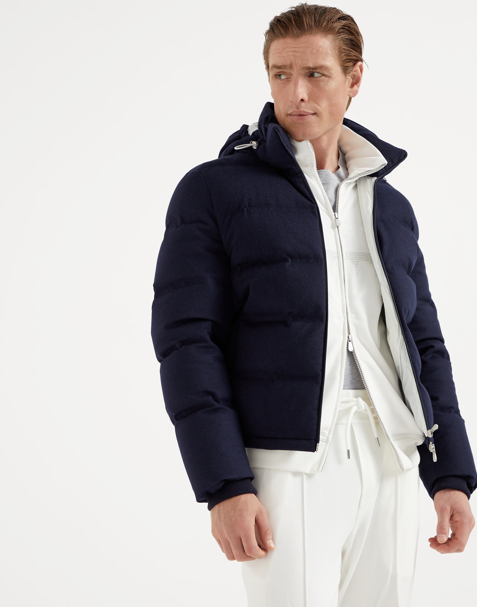 Wool beaver down jacket (242MQ4631826CDH81) for Man