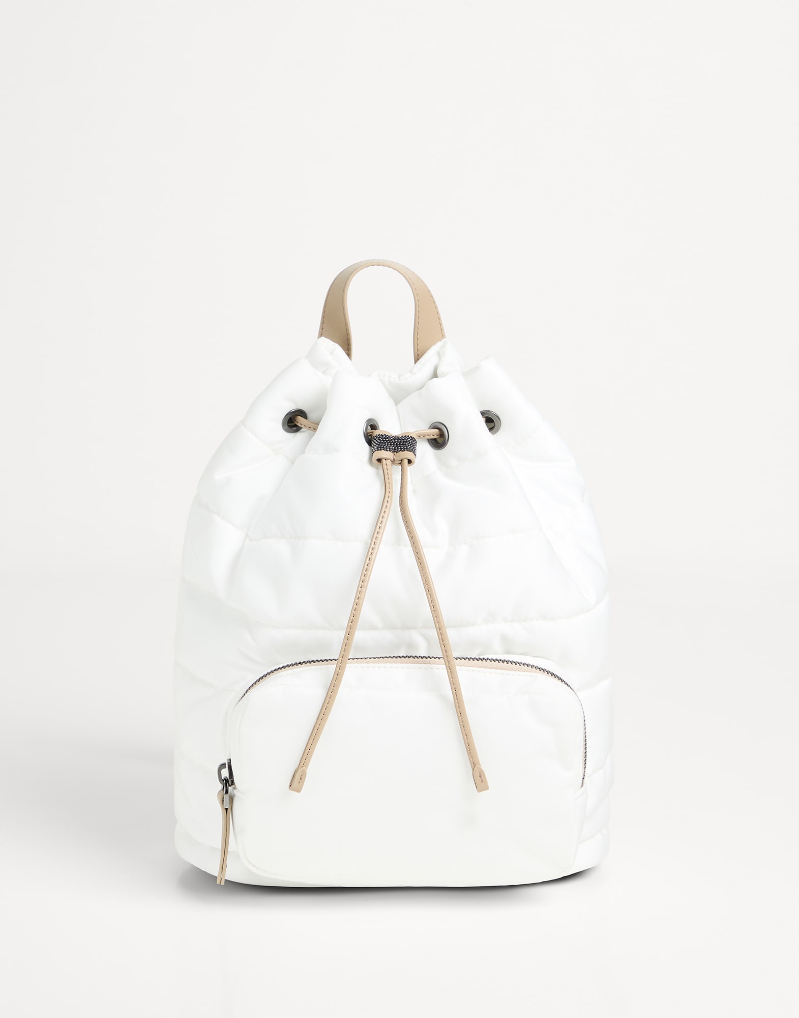 Quilted nylon backpack outlet