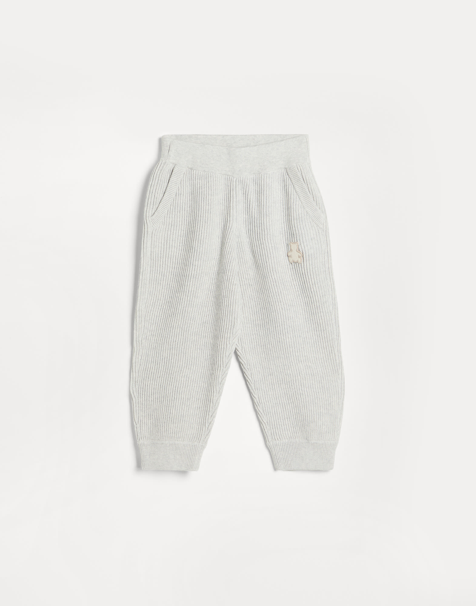 Bernie knit trousers Fog Baby - Brunello Cucinelli