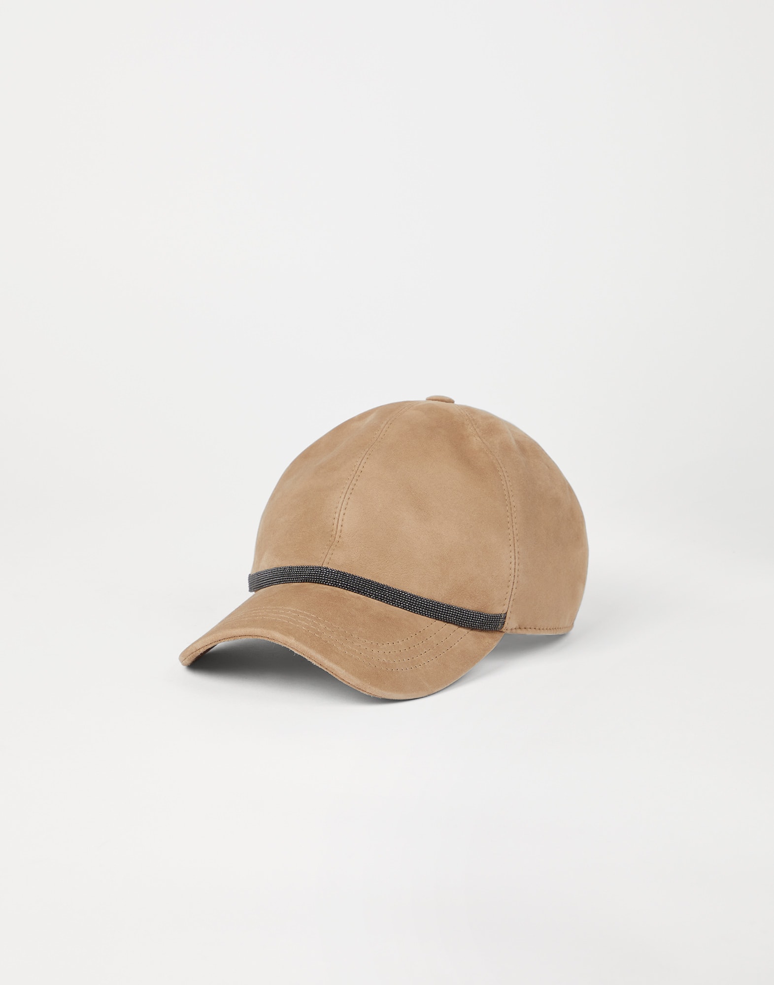Suede baseball cap 242MCAP90151C6667 for Woman Brunello Cucinelli