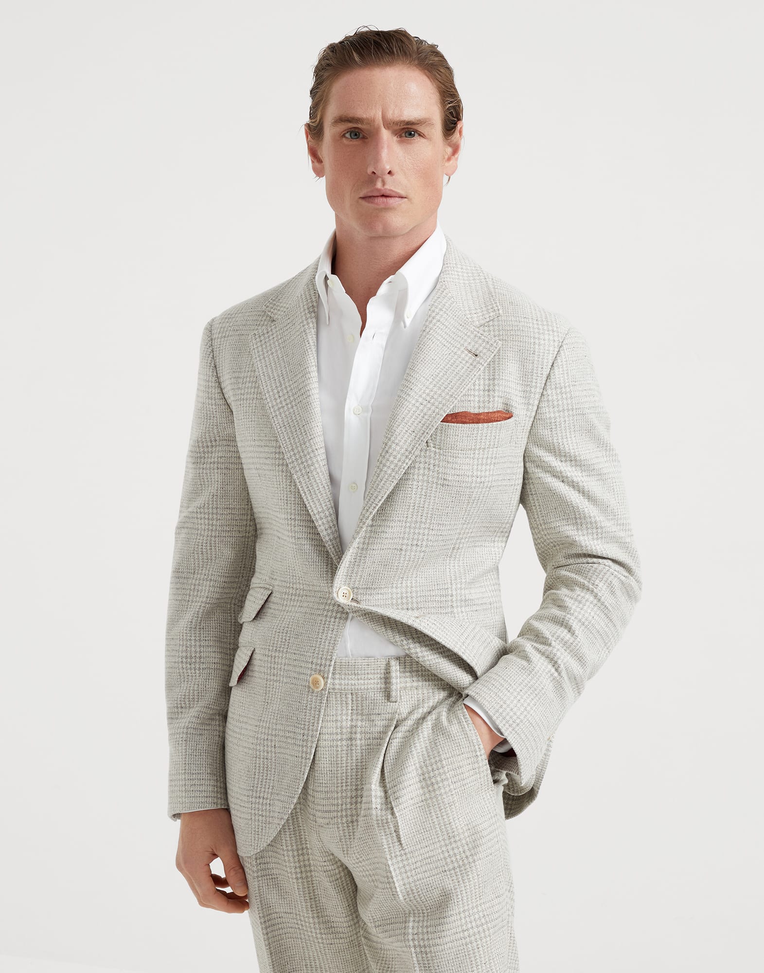 K様購入用【Brunello Cucinelli】タック トラウザーズ 48