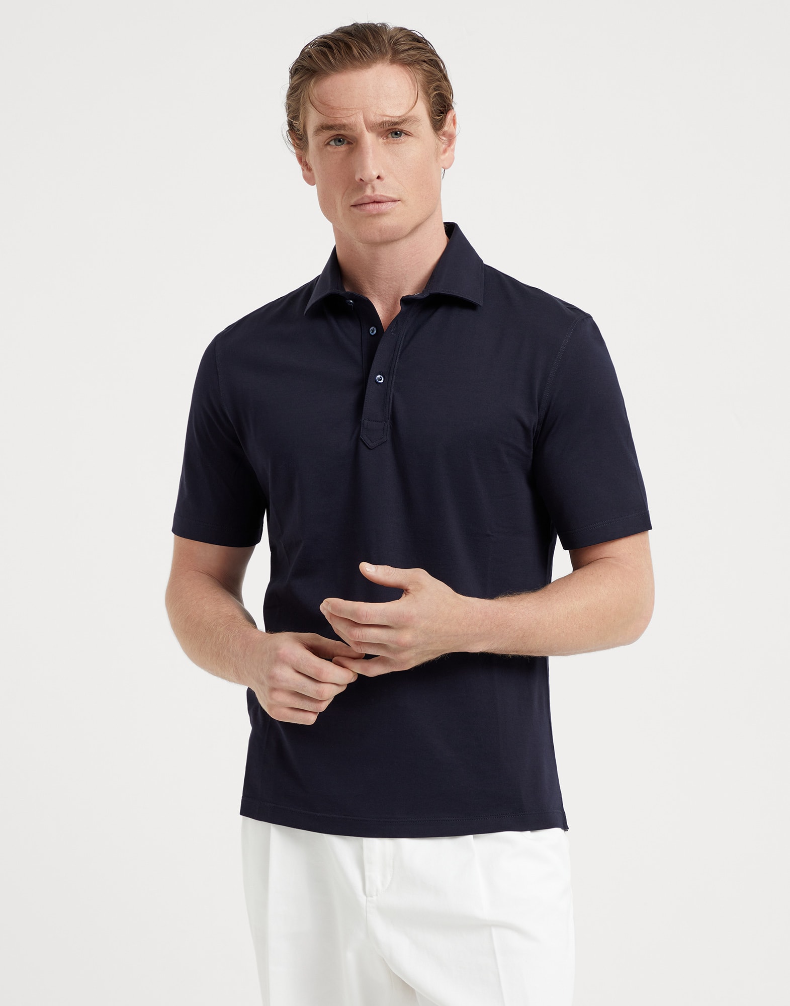 Polo collo camicia clearance