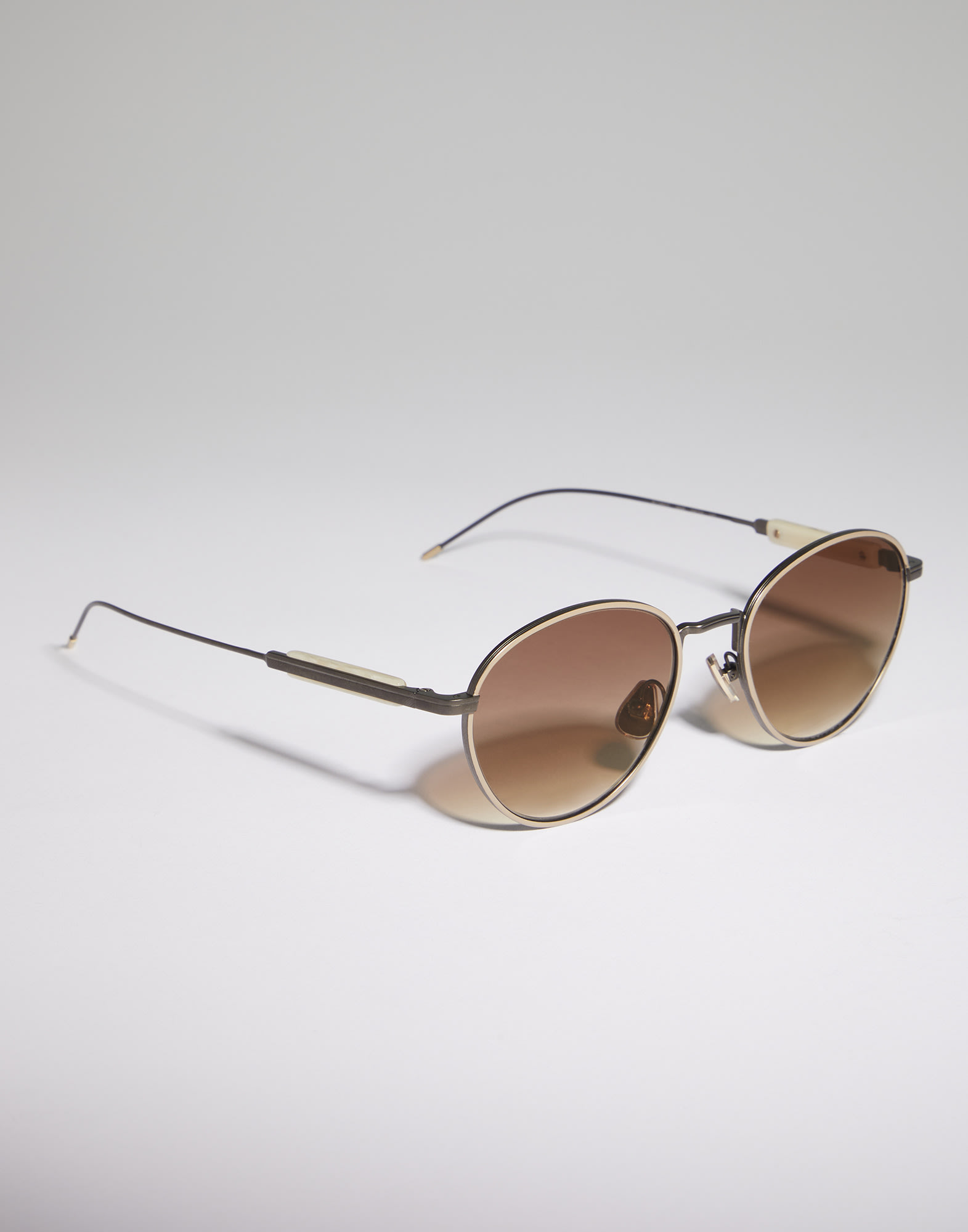 Sartorial Sunset glasses Matte Grey / Sand Eyewear - Brunello Cucinelli