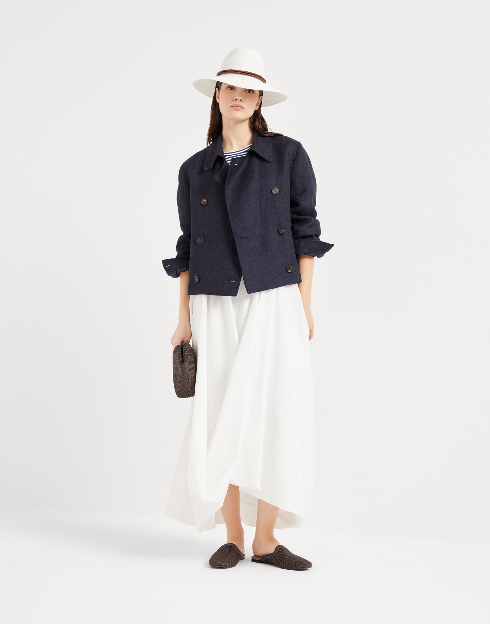 Bubble Hem skirt for Woman in Red | Brunello Cucinelli Bubble Hem skirt for Woman in Red | Brunello Cucinelli