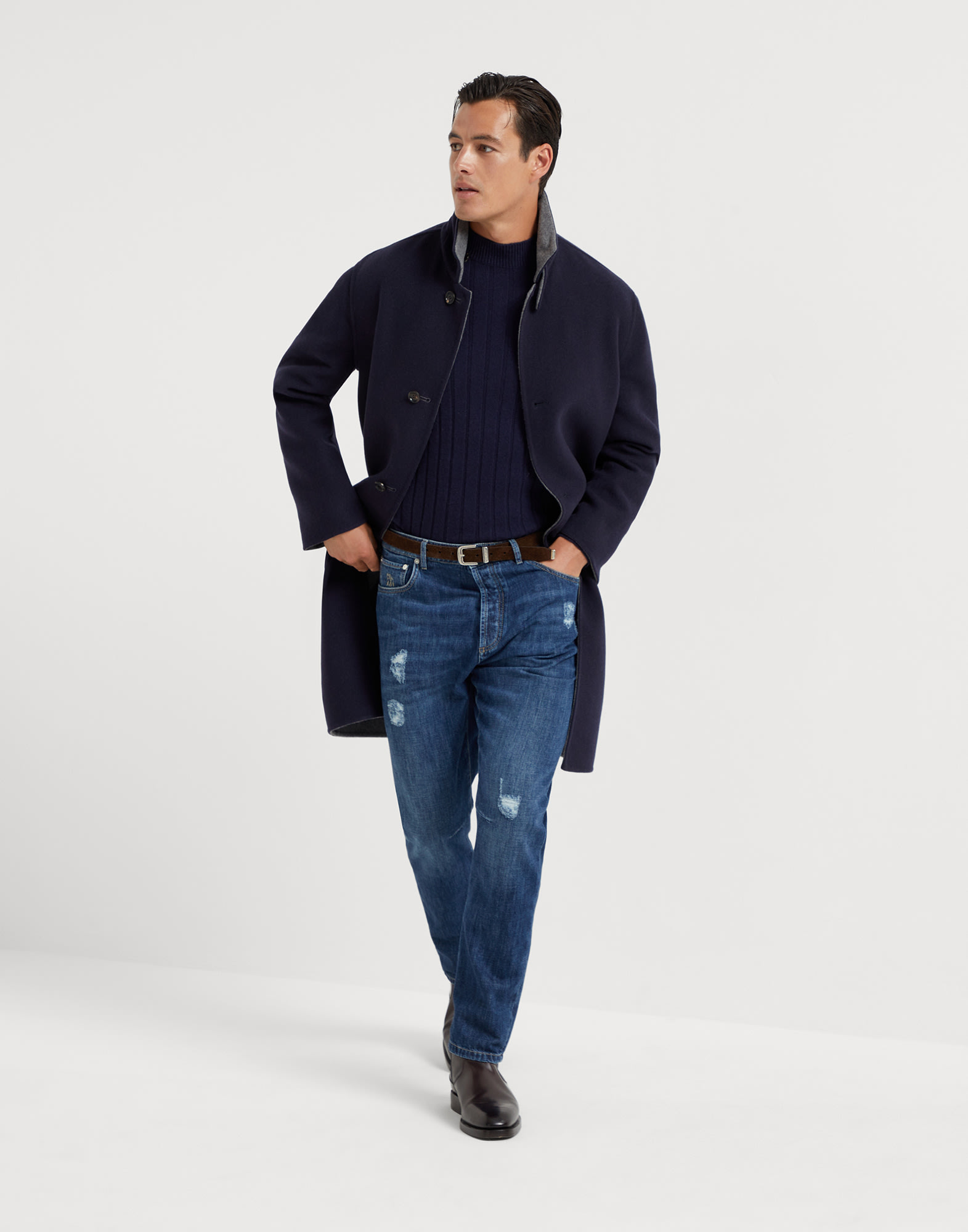 Double cloth reversible coat (242MY4139801C002) for Man Double cloth reversible coat (242MY4139801C002) for Man