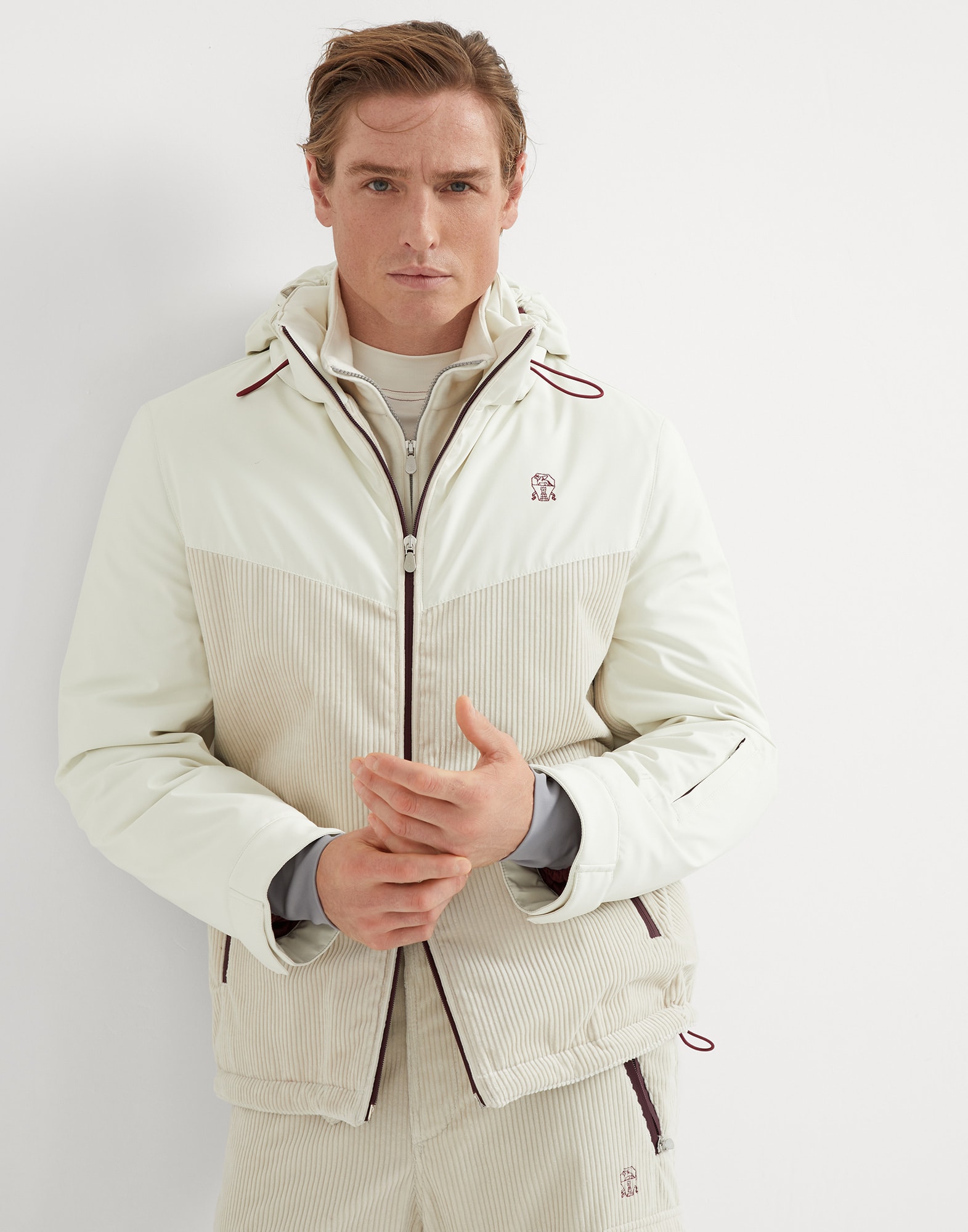 Mountain Parka with padding (242MY427KG04CHO58) for Man | Brunello Cucinelli