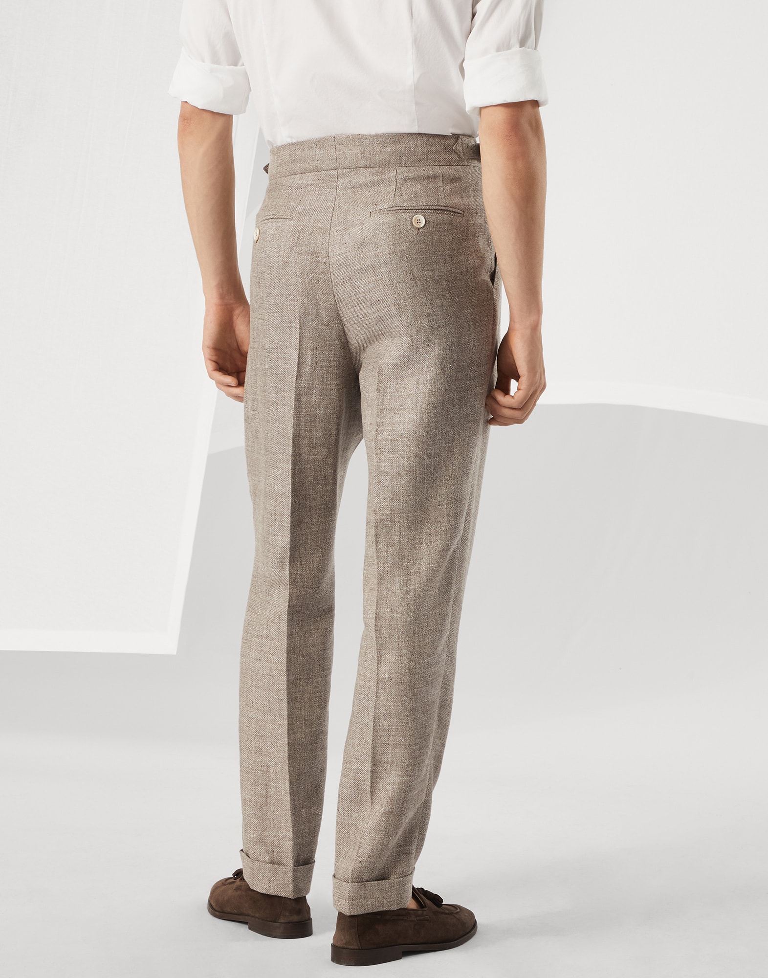 BRUNELLO CUCINELLI 】2タック トラウザーズ 44 BRUNELLO CUCINELLI 】2タック トラウザーズ 44