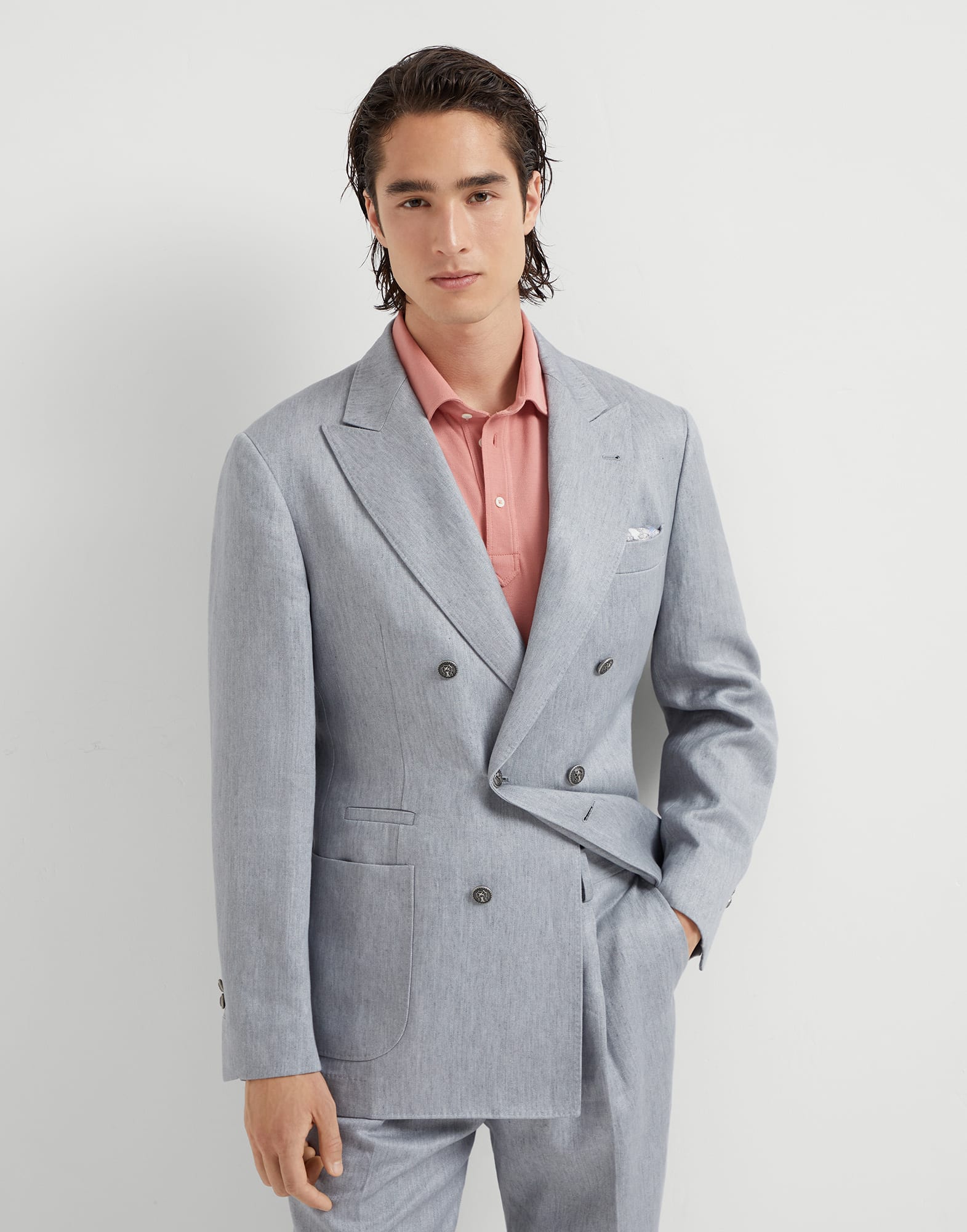 Linen denim jacket - Main Image