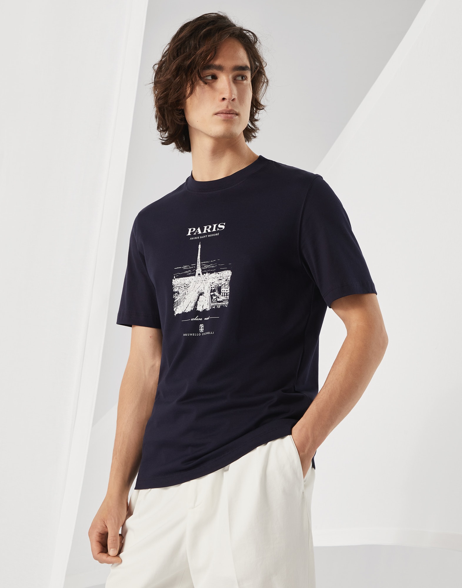美品 ブルネロクチネリ Tシャツ カットソー BRUNELLOCUCINELLI ブルネロクチネリTシャツXL