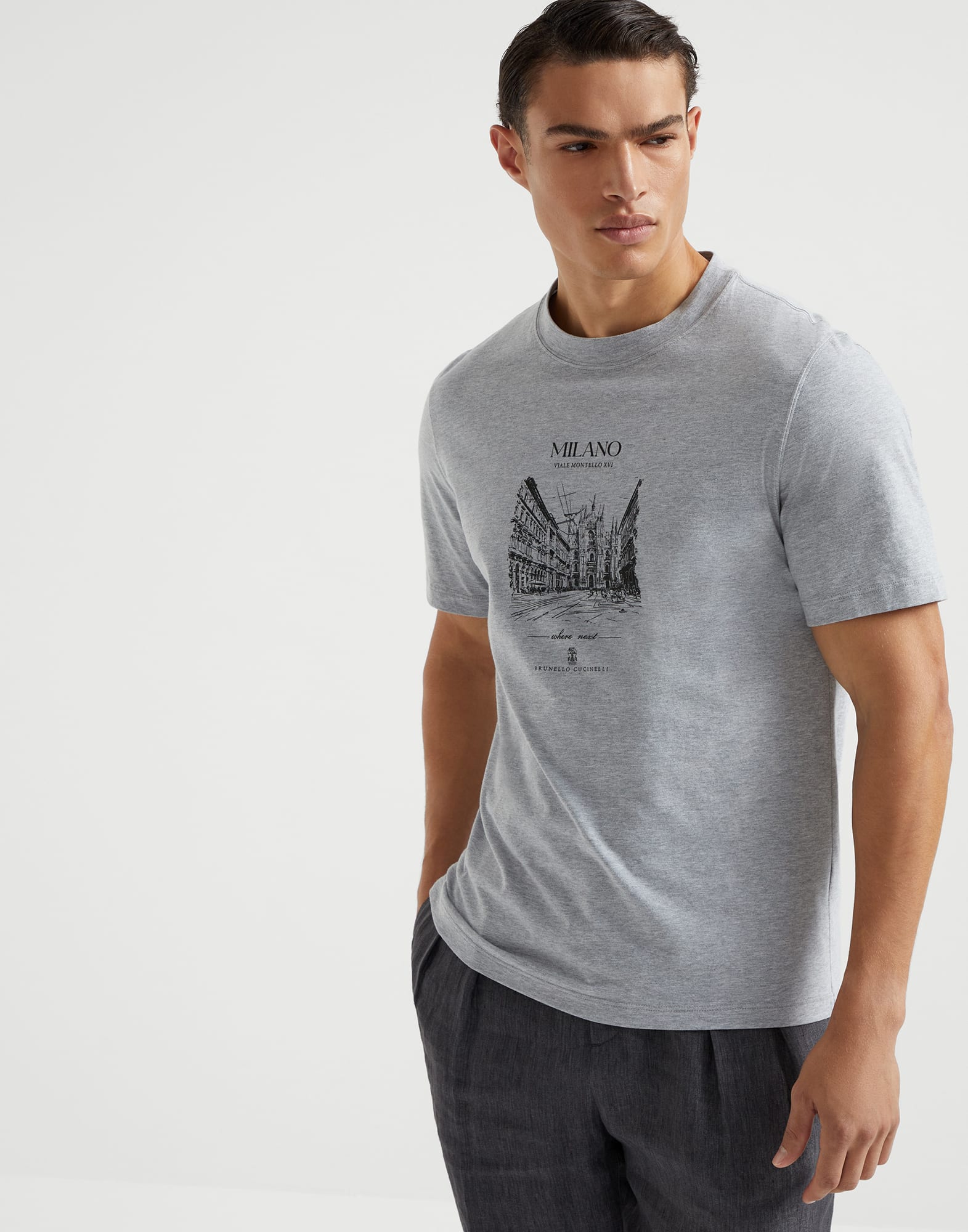 BRUNELLO CUCINELLI ブルネロクチネリ レイヤード Tシャツ BRUNELLO CUCINELLI ブルネロクチネリ レイヤード Tシャツ