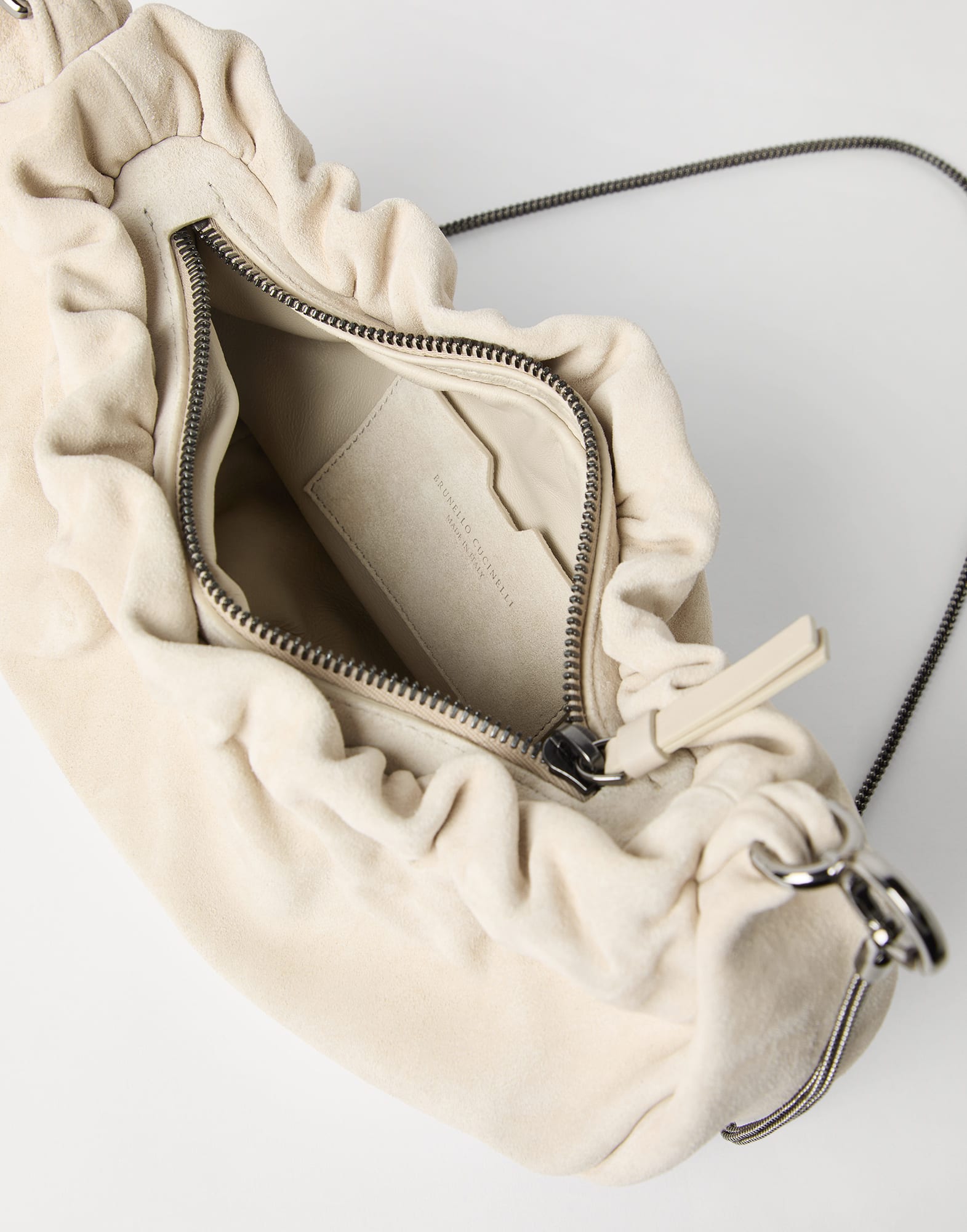 ショルダーバッグ・ポシェット BRUNELLO CUCINELLI Brioche hobo bag in suede with precious Suede Brioche Hobo bag (251MBHID2666C890501) for Woman