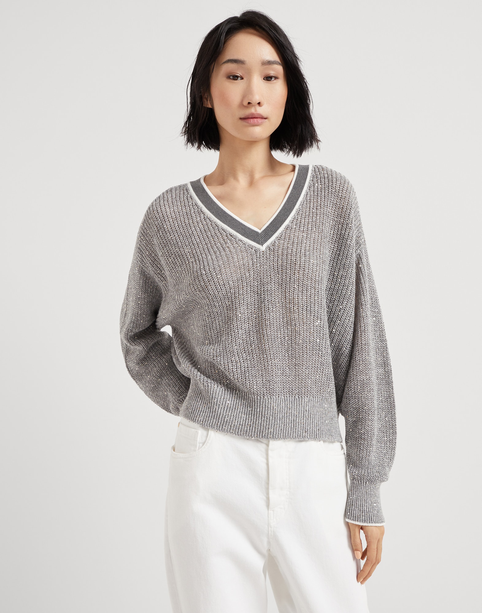 Maglia in lino 242MCO555902C160502 Donna Brunello Cucinelli