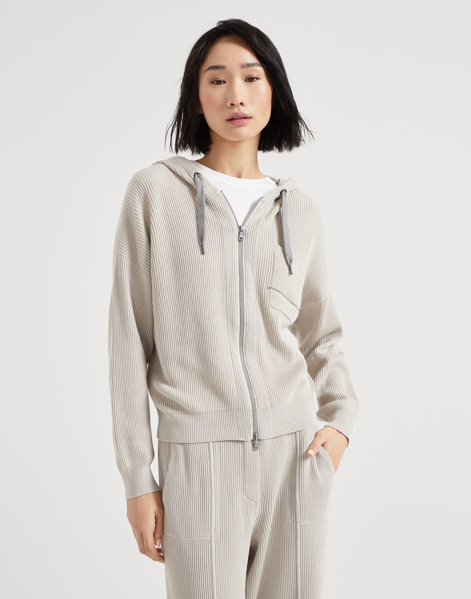 Cardigan with hood