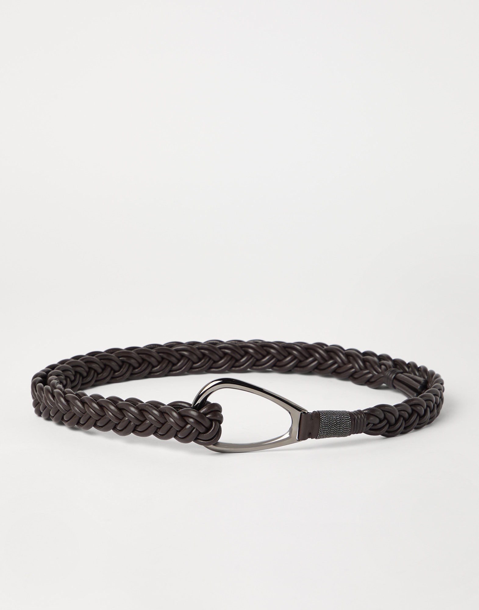 ベルト BRUNELLO CUCINELLI BELT (M0NAPC228 CMIEL) Nappa leather belt for Woman in Rust Brown | Brunello Cucinelli
