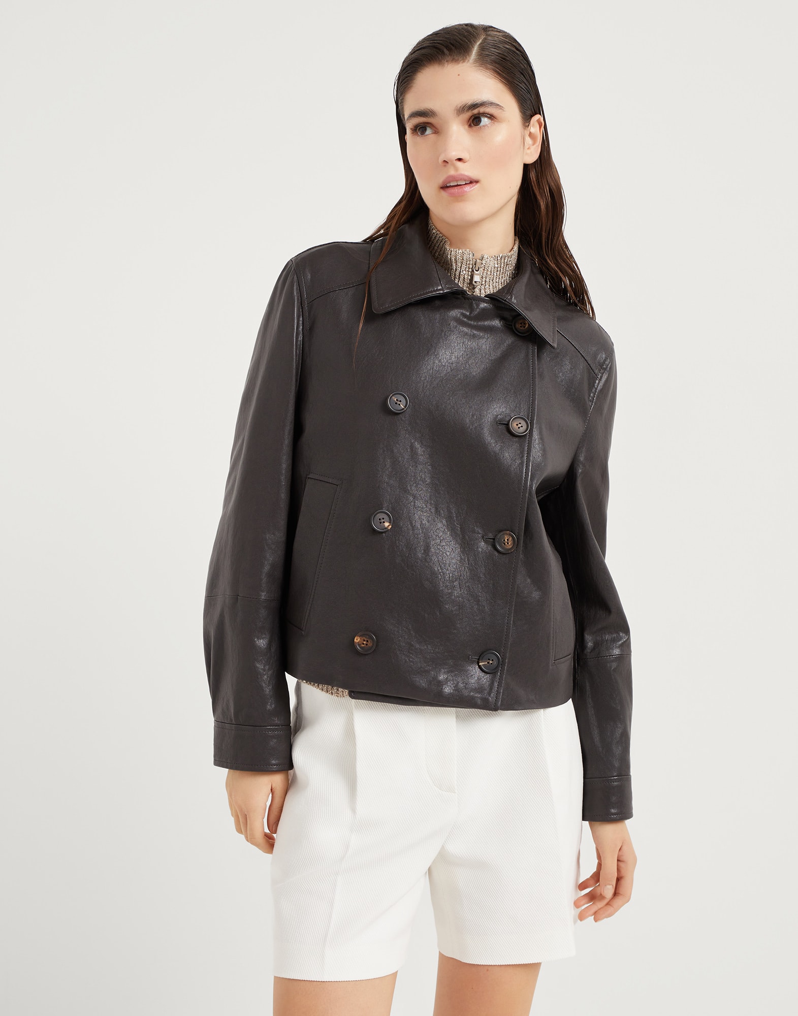 本日限定価格‼️21ss☆美品☆ブルネロクチネリ モニーレ付きコート 本日限定価格‼️21ss☆美品☆ブルネロクチネリ モニーレ付きコート