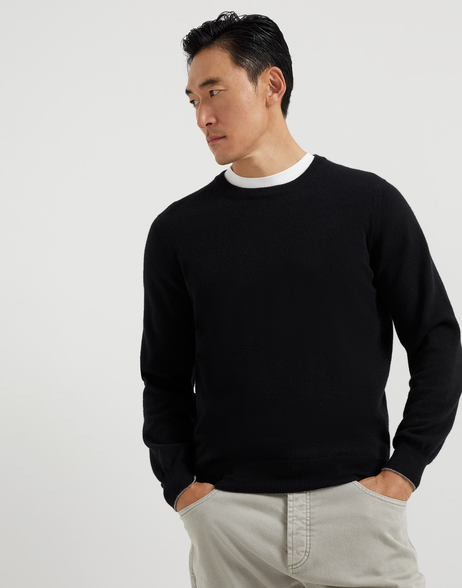 美品!BRUNELLO CUCINELLI カシミヤセーター50 ブルネロクチネリカシミアセーター