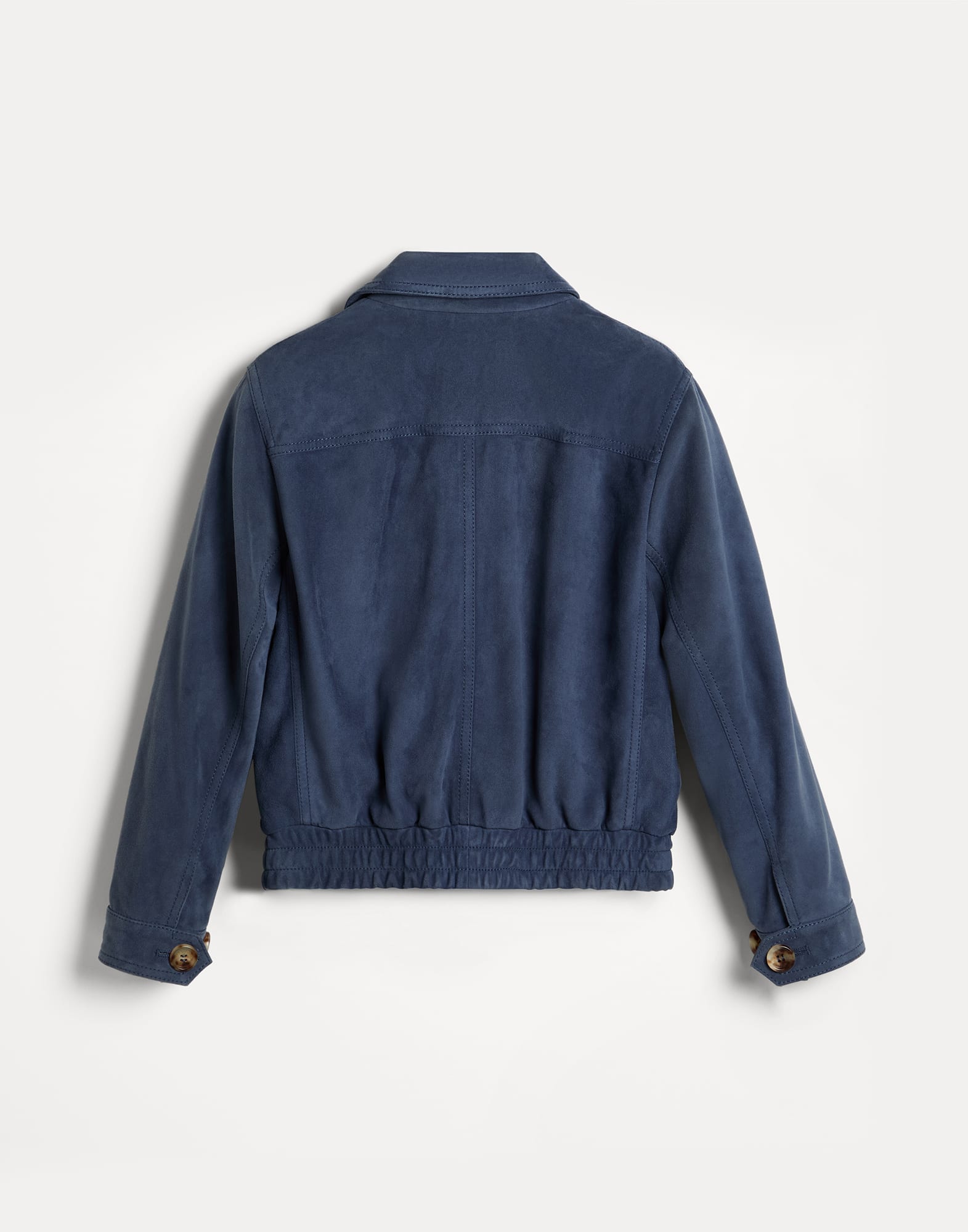 2023-24ss☆美品☆ブルネロクチネリ ブルゾン ボーイズ 向け ブルー スエードブルゾン | Brunello Cucinelli