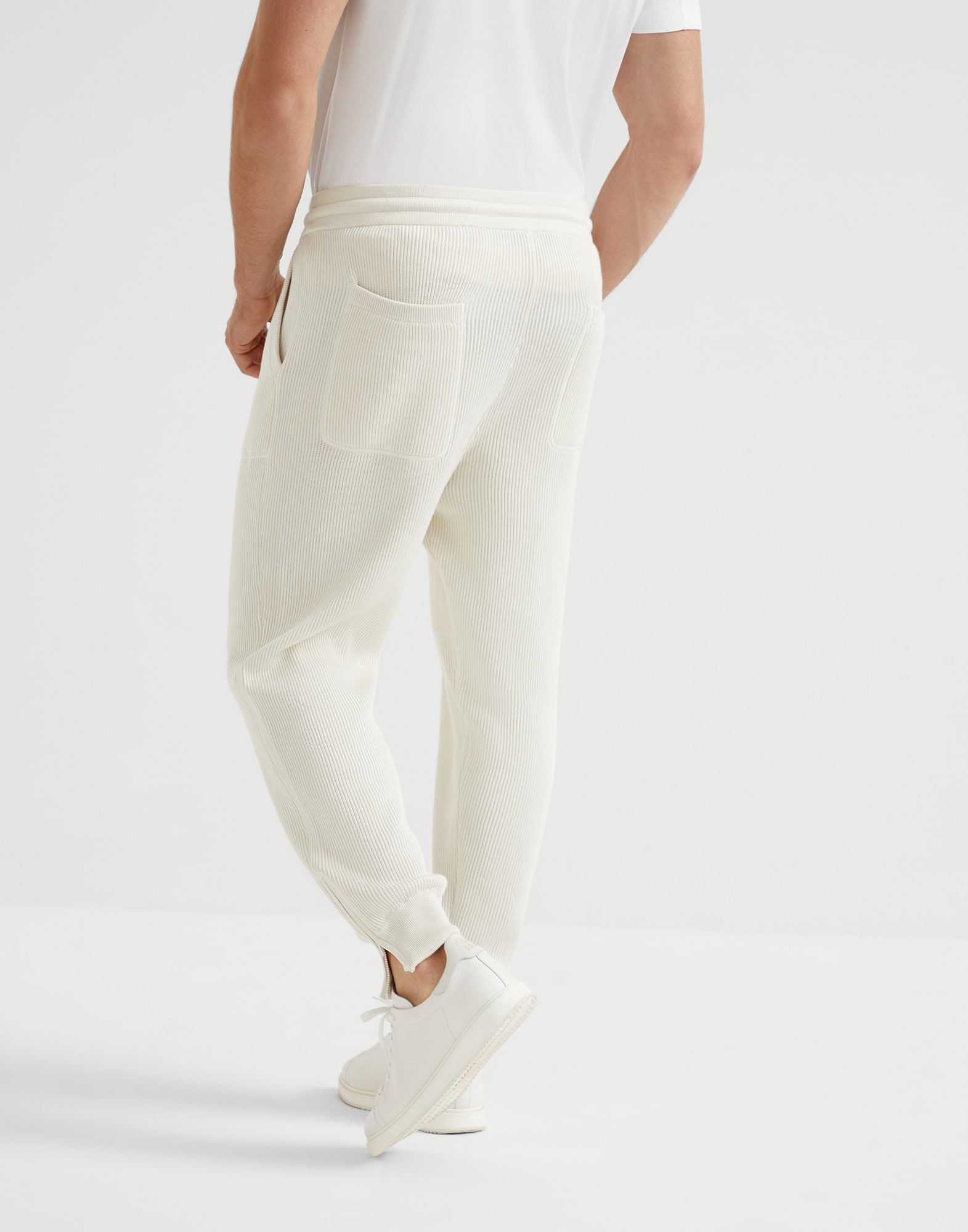 パンツ BRUNELLO CUCINELLI SPARKLING COTTON KNIT TROUSERS パンツ BRUNELLO CUCINELLI SPARKLING COTTON KNIT TROUSERS