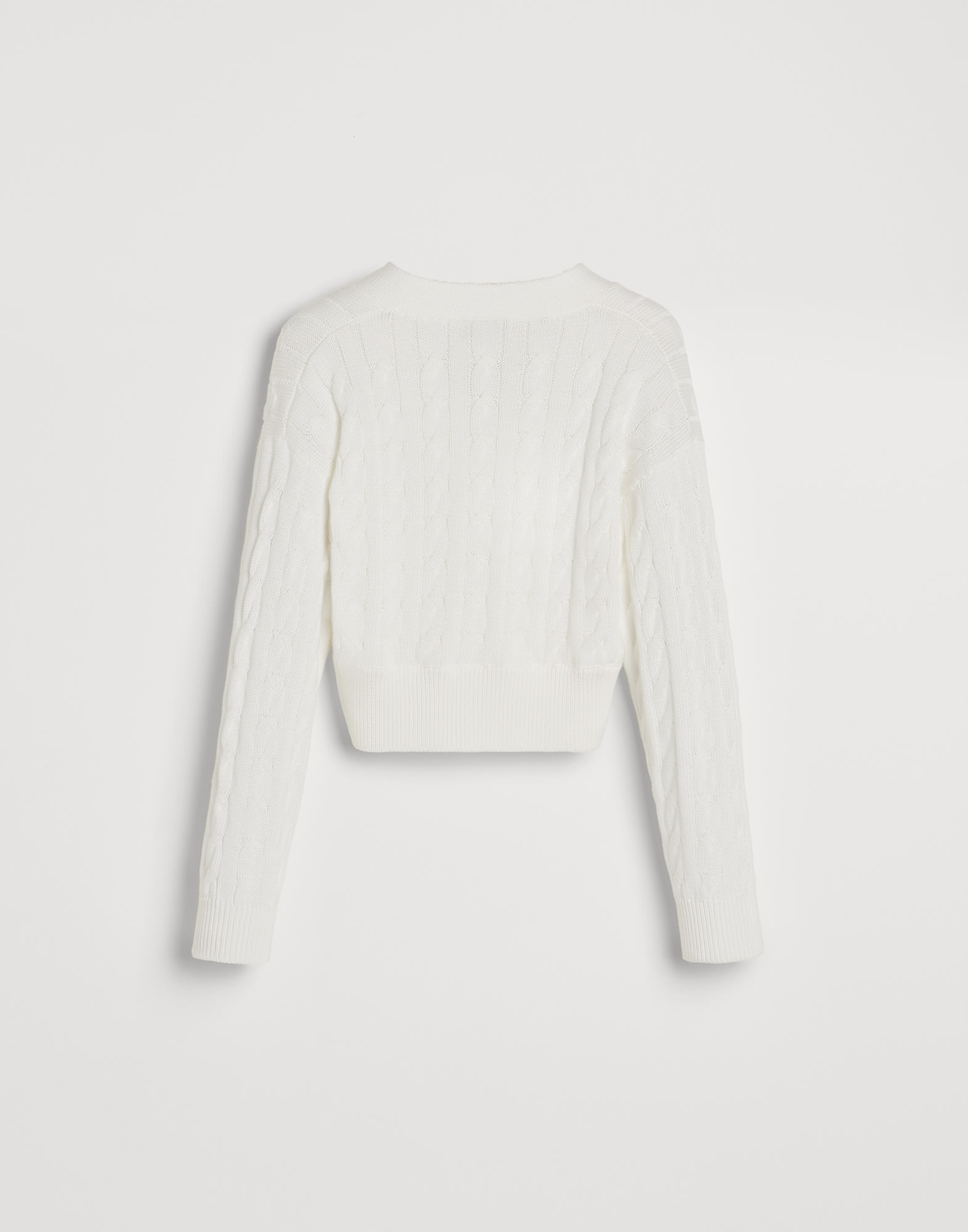 V-neck Sweater - Back view - View Full Screen