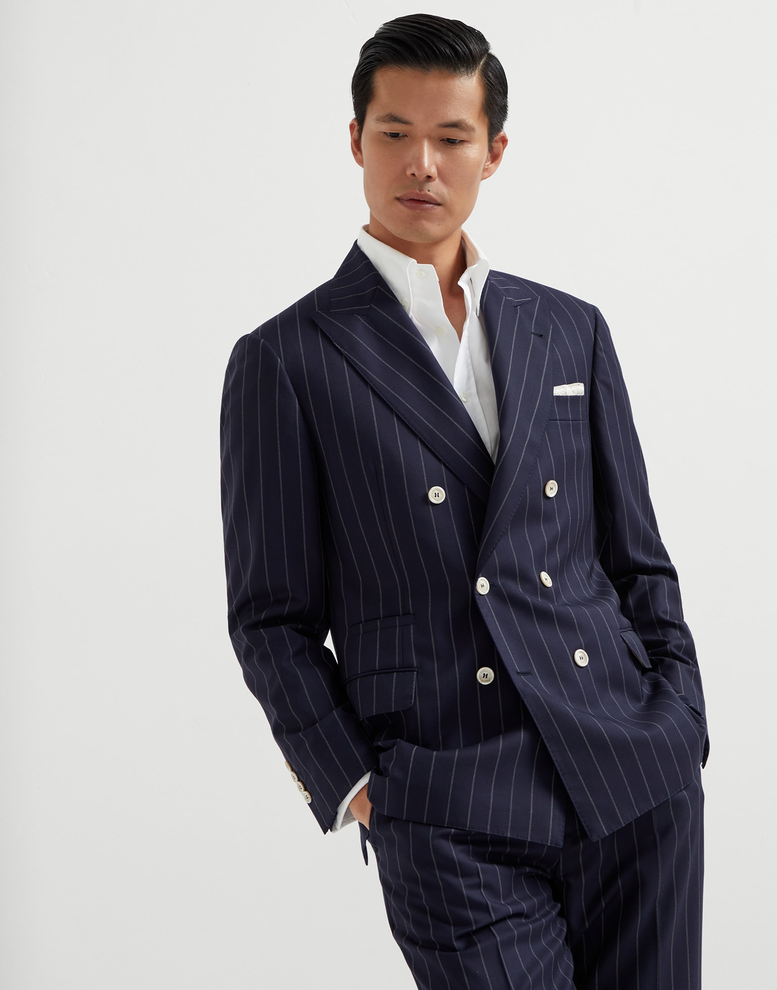 Boutonnage Croise Veste Homme Croisée Veste Demi-croisée Pour