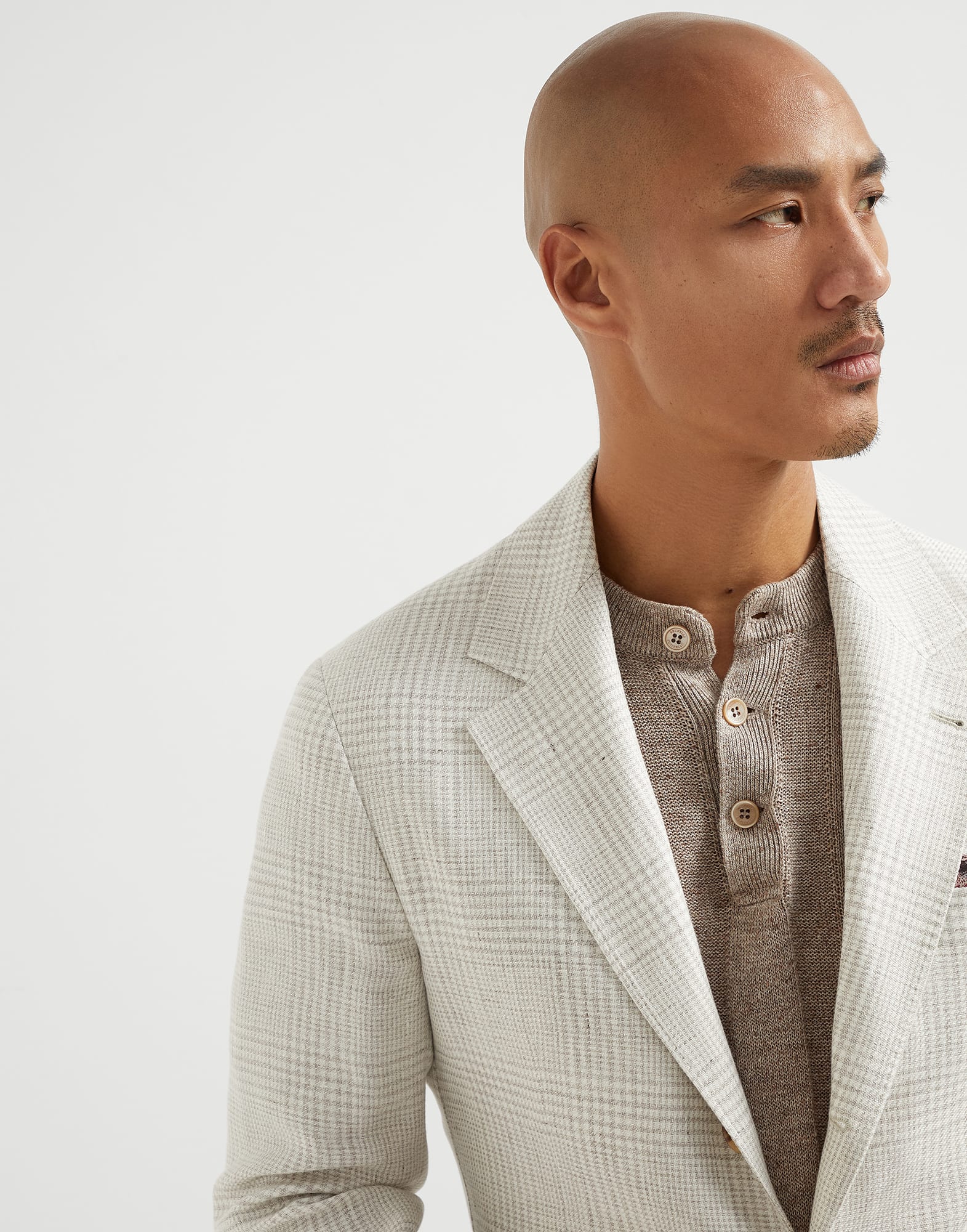 Diagonal twill unconstructed blazer for Man in Yuta Diagonal twill unconstructed blazer for Man in Yuta
