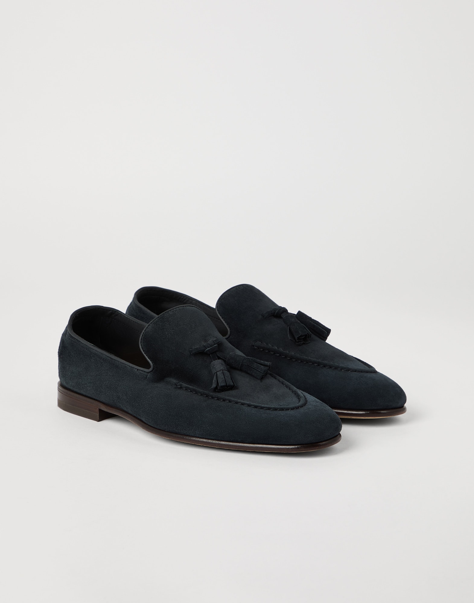 ローファー・オックスフォード BRUNELLO CUCINELLI MZVNG3011 Loafers Suede loafers for Man in Light Brown | Brunello Cucinelli