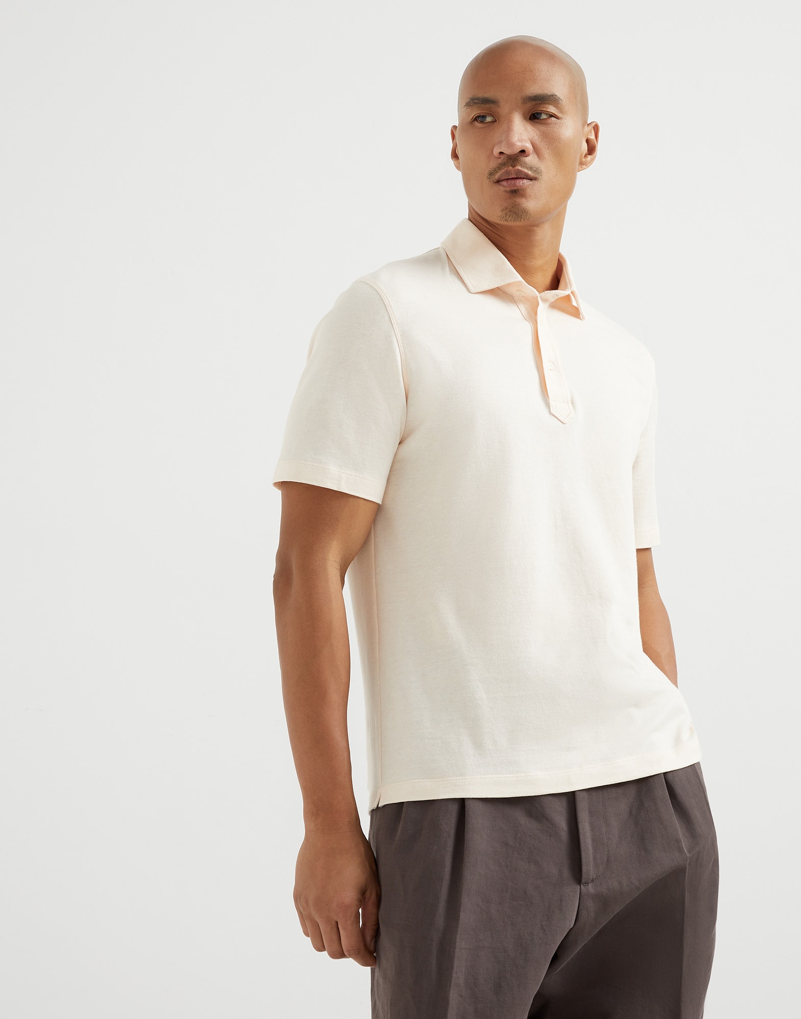 O53☆未使用☆24SS☆極上ピュアコットン ニットシャツ ブルネロクチネリ O53☆未使用☆24SS☆極上ピュアコットン ニットシャツ ブルネロクチネリ