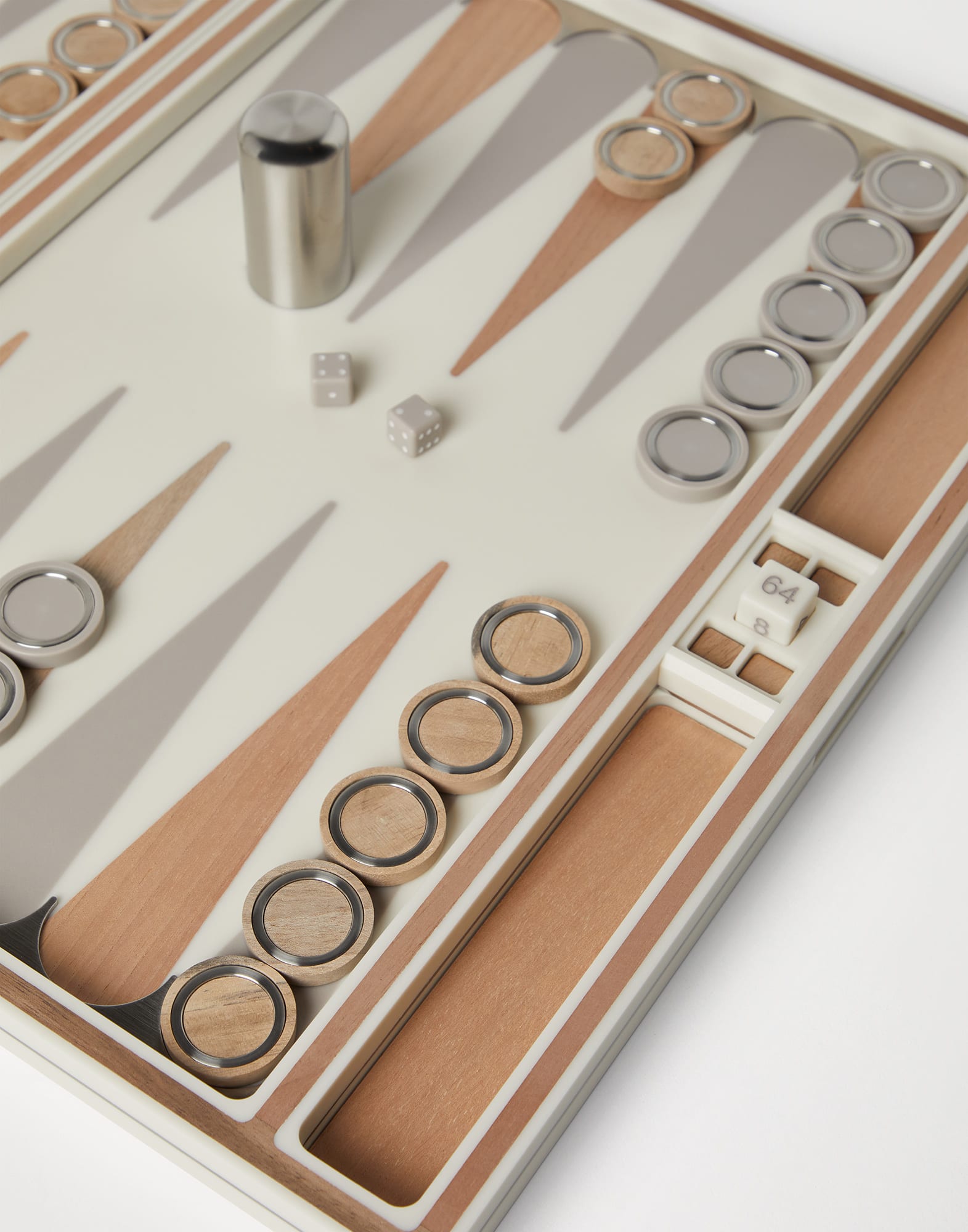 Backgammon set Beige Lifestyle - Brunello Cucinelli