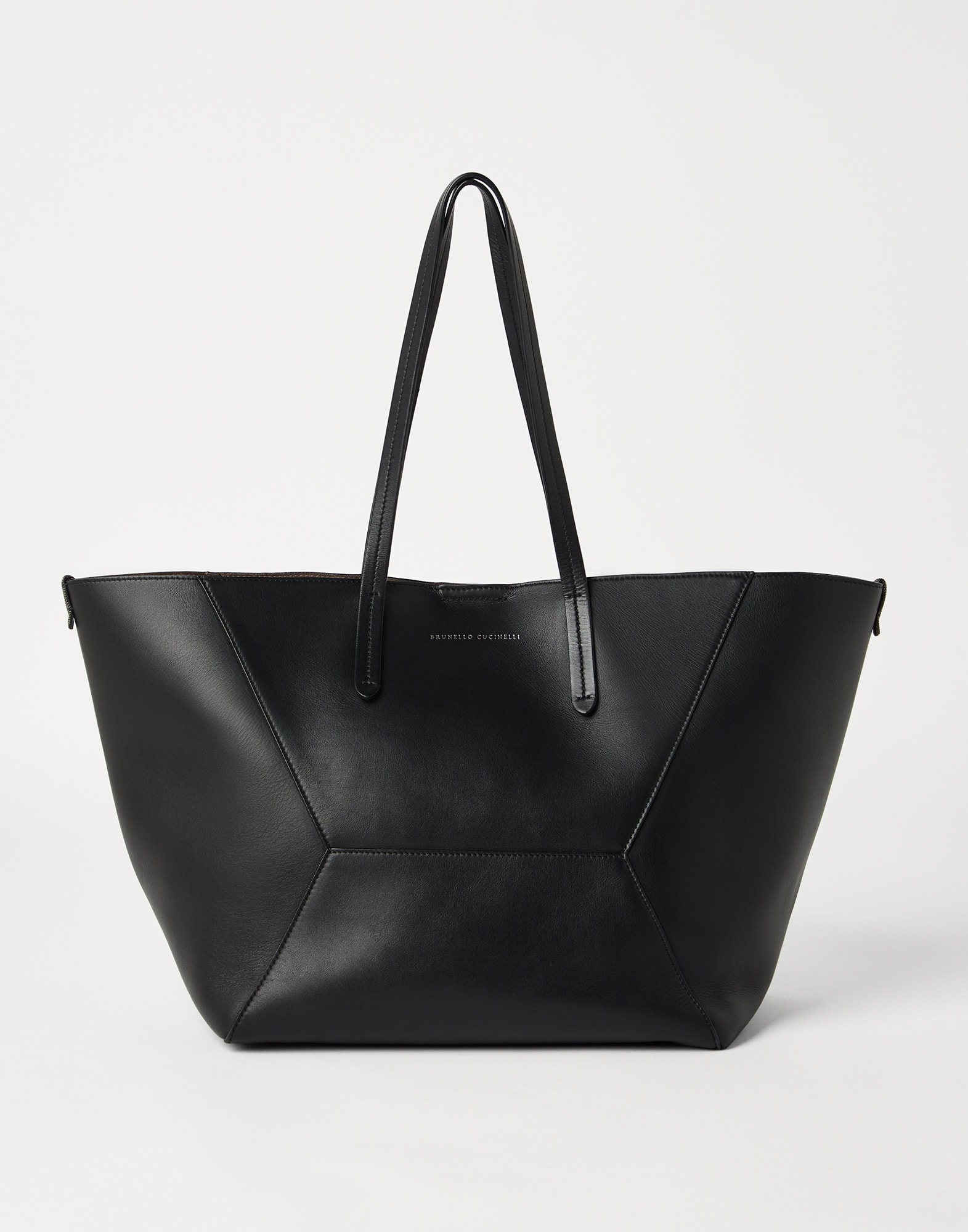 Large calfskin BC Duo bag Black Woman - Brunello Cucinelli