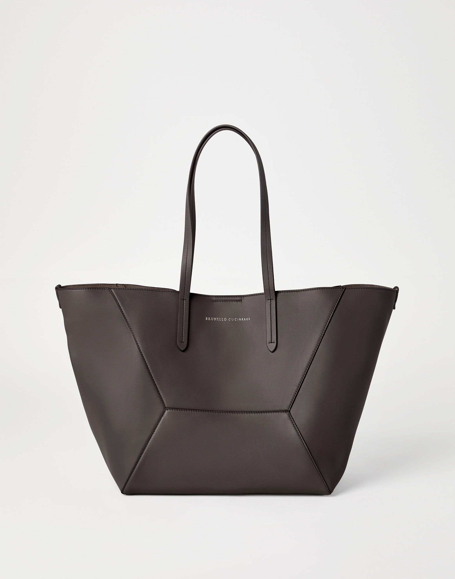 Calfskin BC Duo bag for Woman in Pine Cone Brown | Brunello Calfskin BC Duo bag for Woman in Pine Cone Brown | Brunello