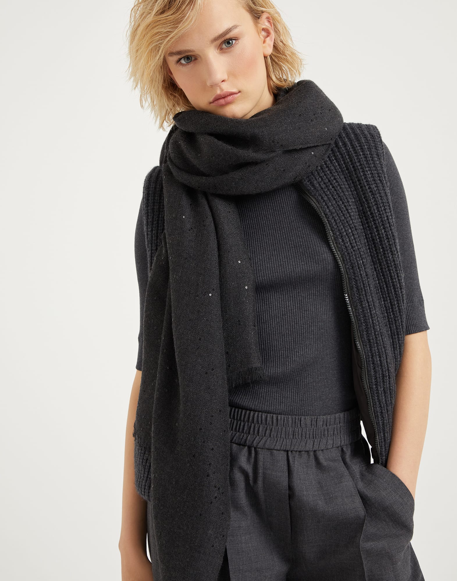 ブルネロクチネリ カシミヤ&シルク ダイヤモンドフィニッシュ ブルネロクチネリ カシミヤ&シルク ダイヤモンドフィニッシュ