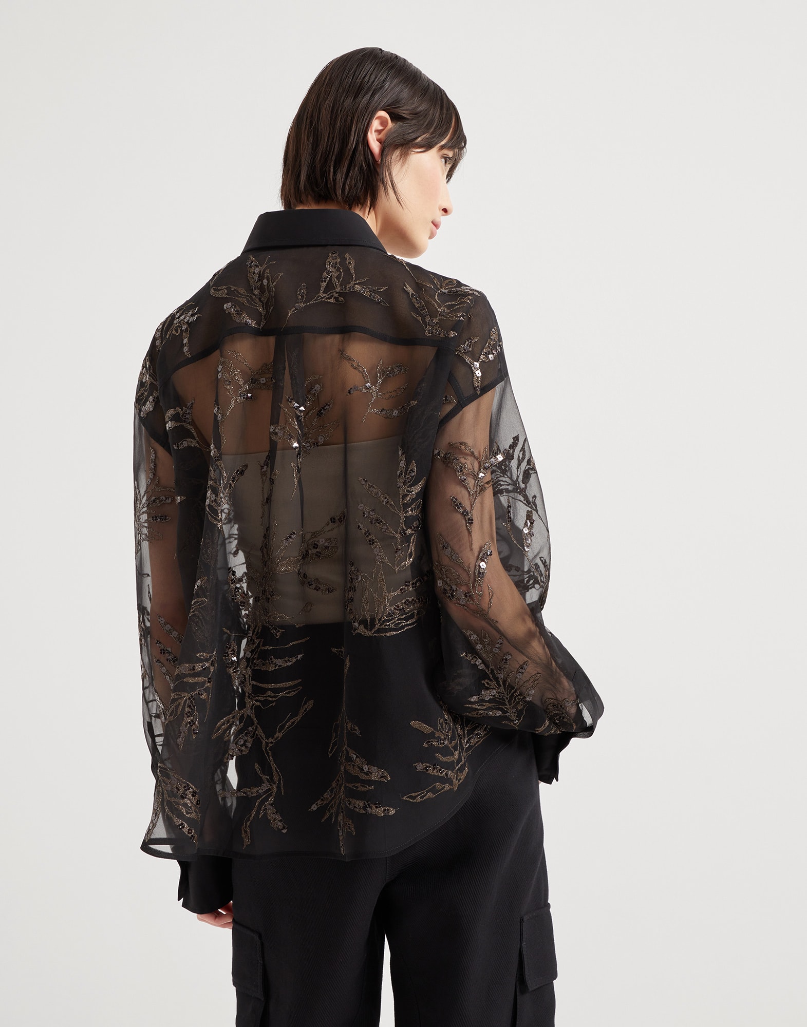 Silk Shirt - Back view - View Full Screen