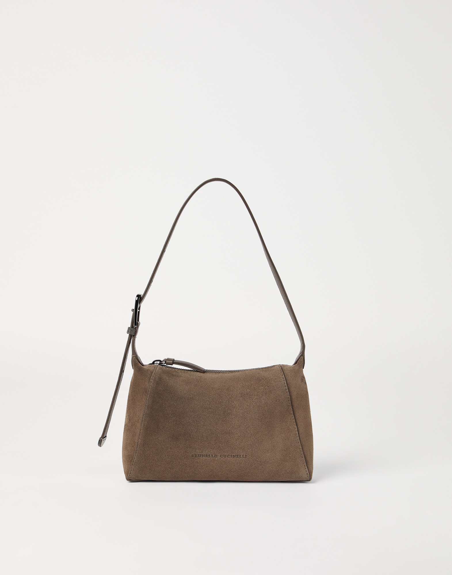 Suede BC Duo Shoulder bag for Woman in Taupe | Brunello Suede BC Duo Shoulder bag for Woman in Taupe | Brunello