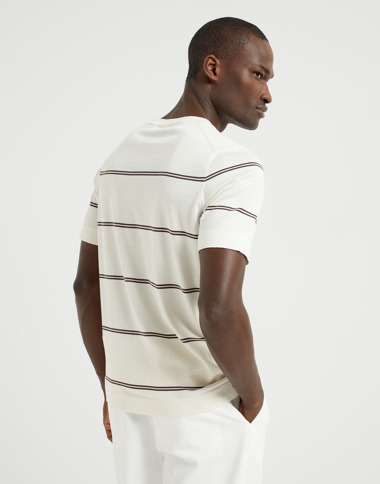 Polo-Style Sweater - Back view - View Full Screen