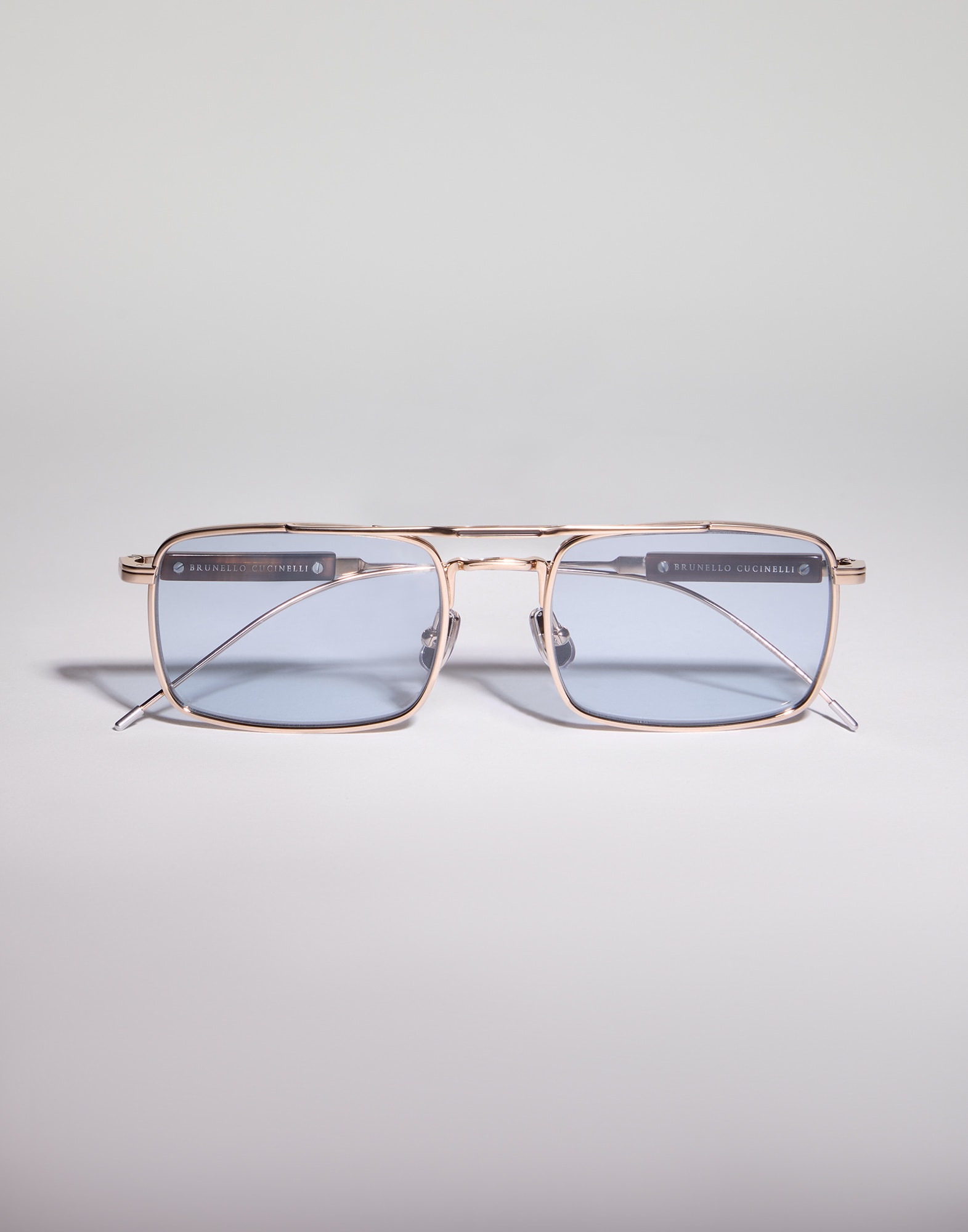 Eric 18k gold-plated frame Light Gold Eyewear - Brunello Cucinelli