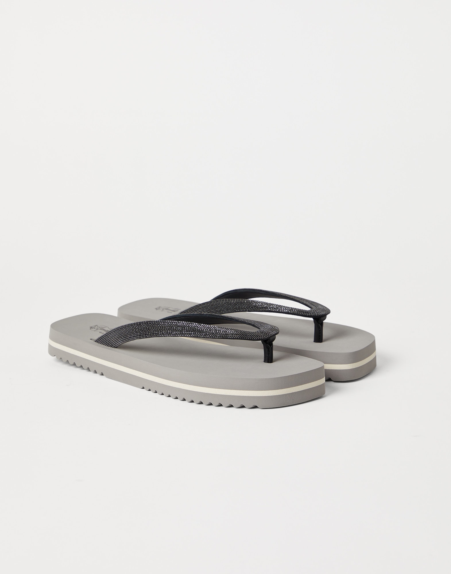 Chanclas Precious Gris Lifestyle - Brunello Cucinelli