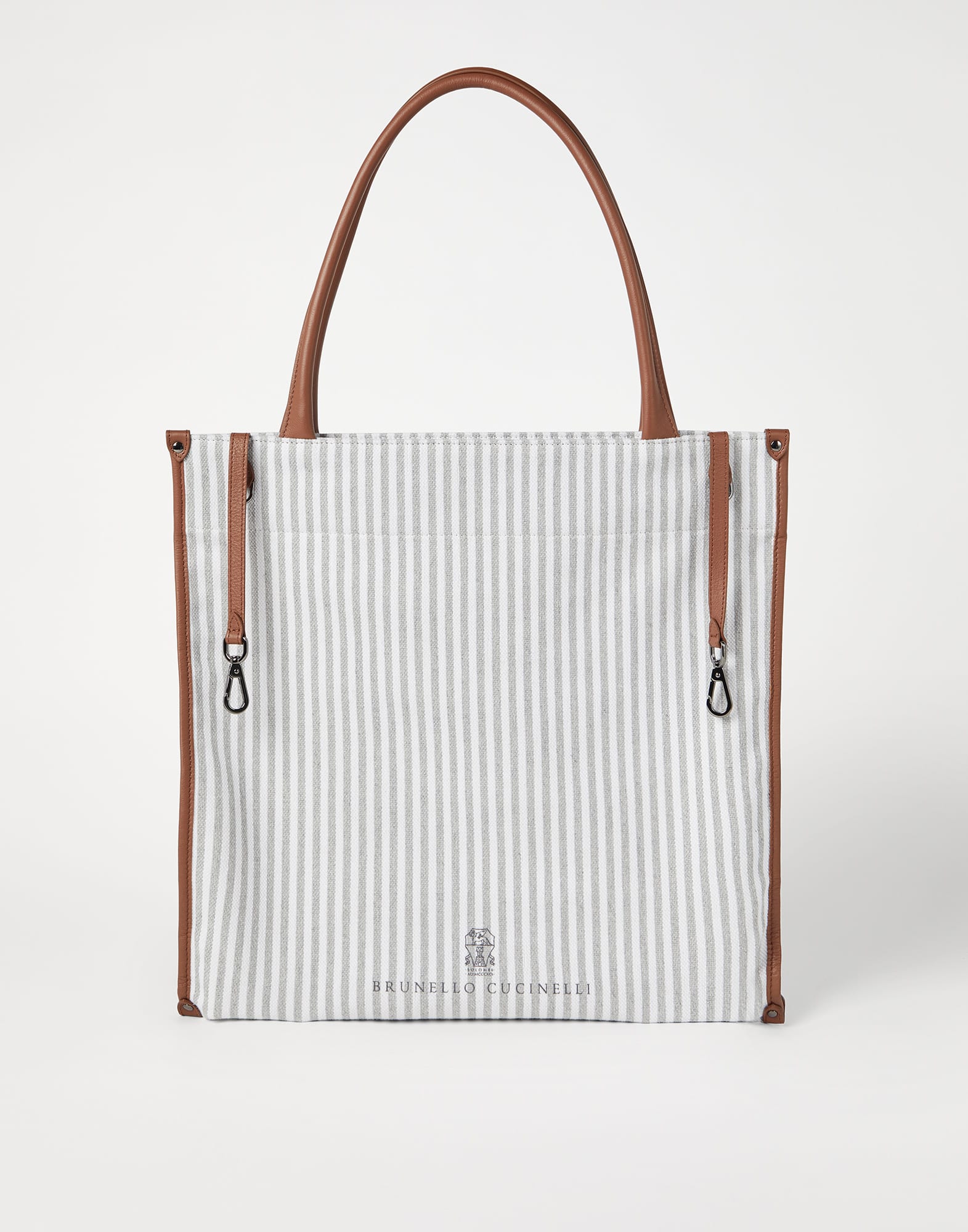 Bolso Shopper Gris Claro Lifestyle - Brunello Cucinelli